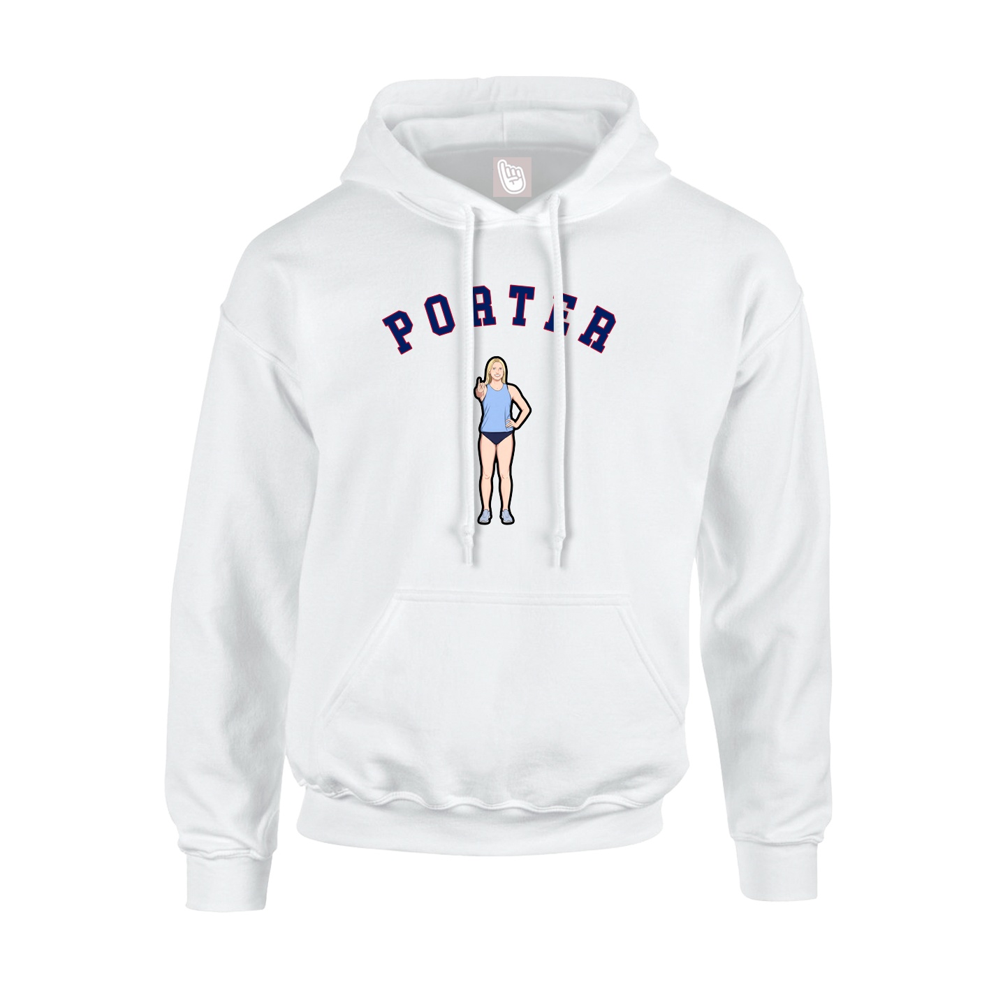Youth Hoodie — Shirsey Arch in White