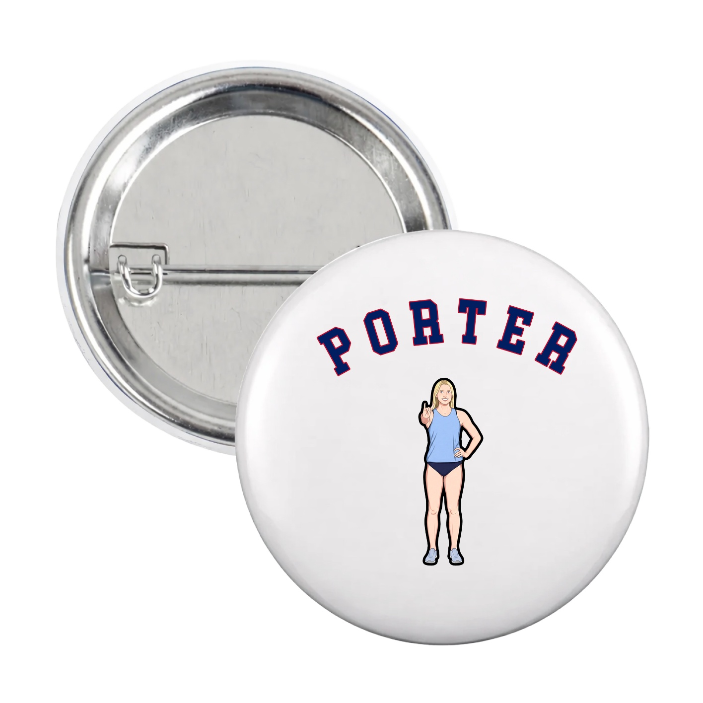 Game Day Button — Shirsey Arch in White