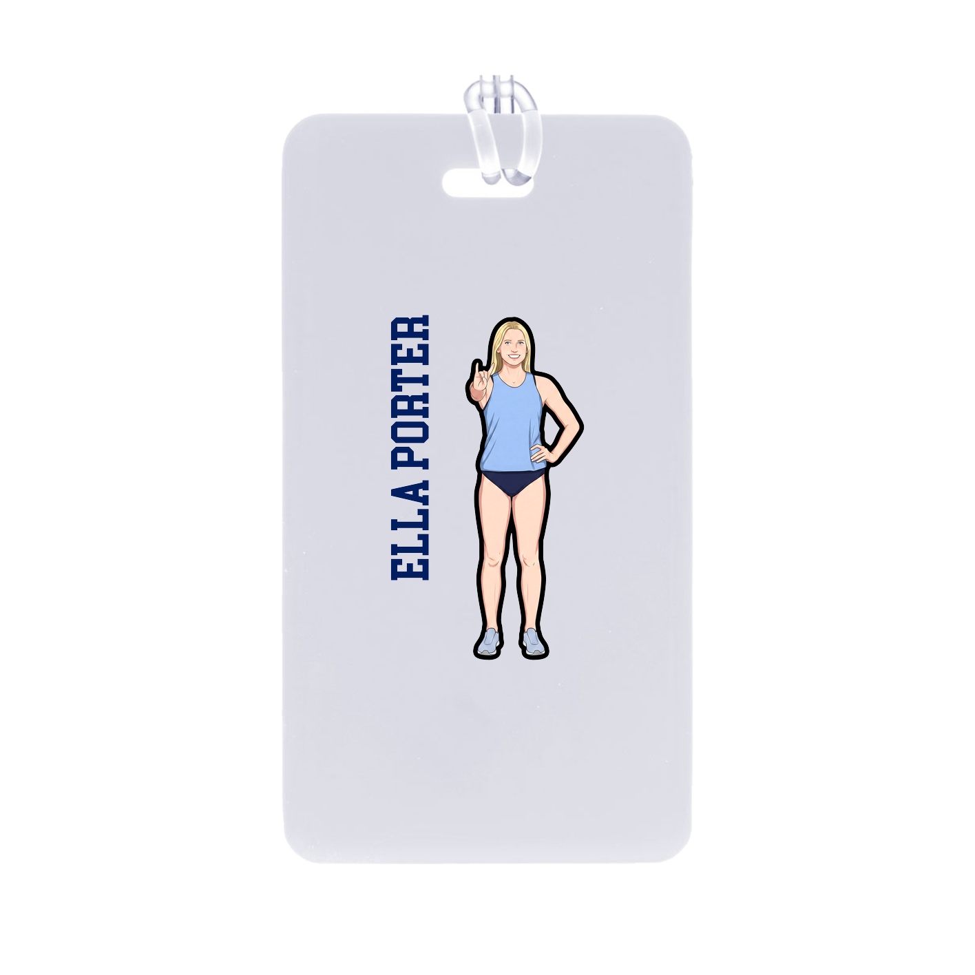 Bag Tag — Name Vertical in Classic