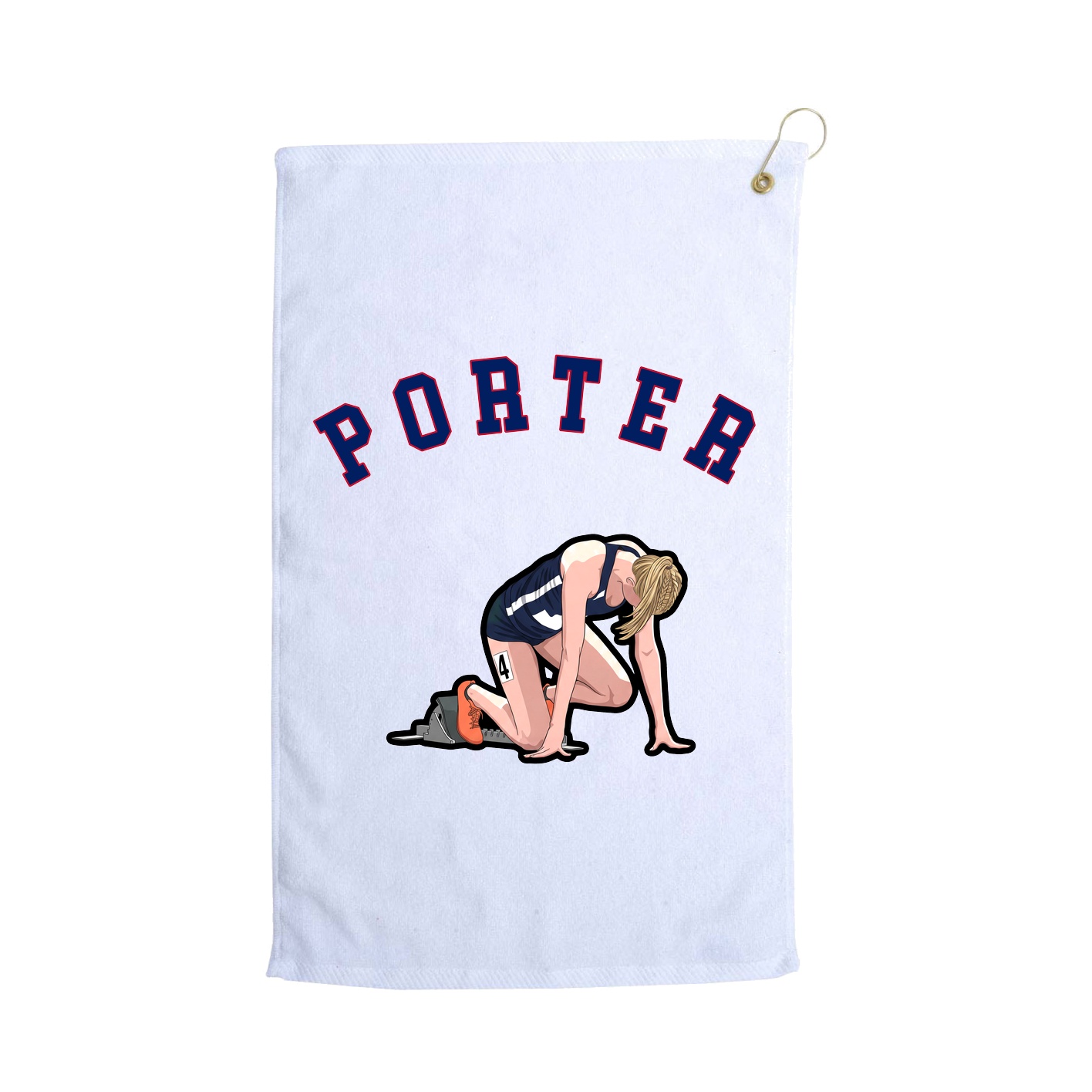 Golf Towel — Shirsey Arch in White