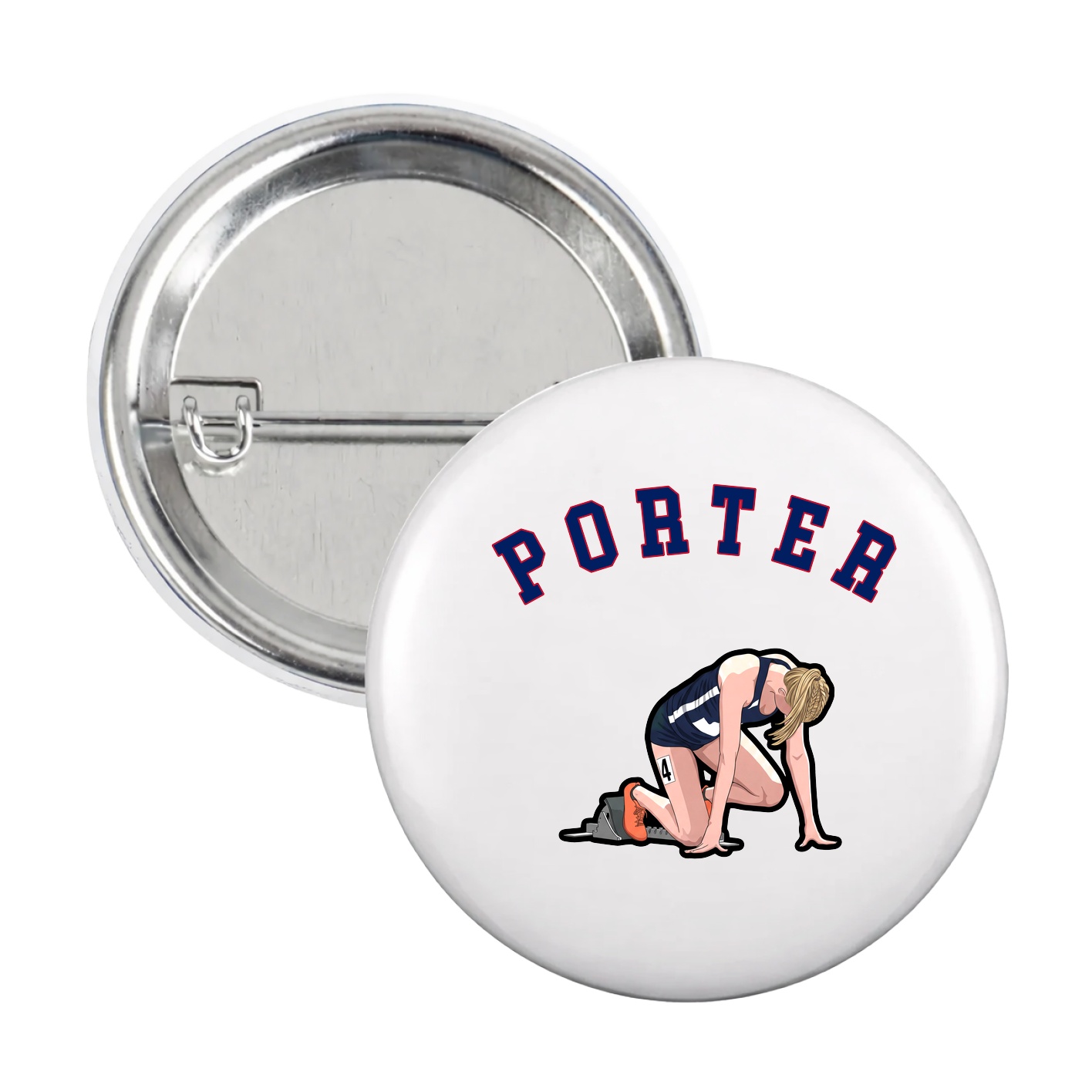 Game Day Button — Shirsey Arch in White