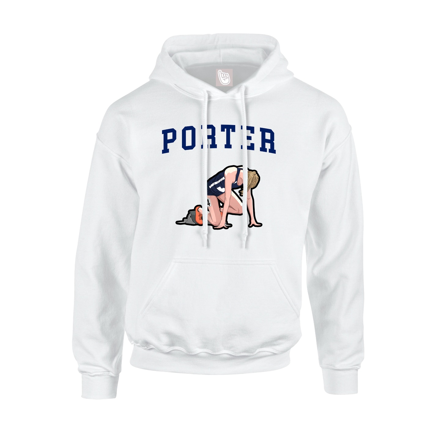 Hoodie — Shirsey in White