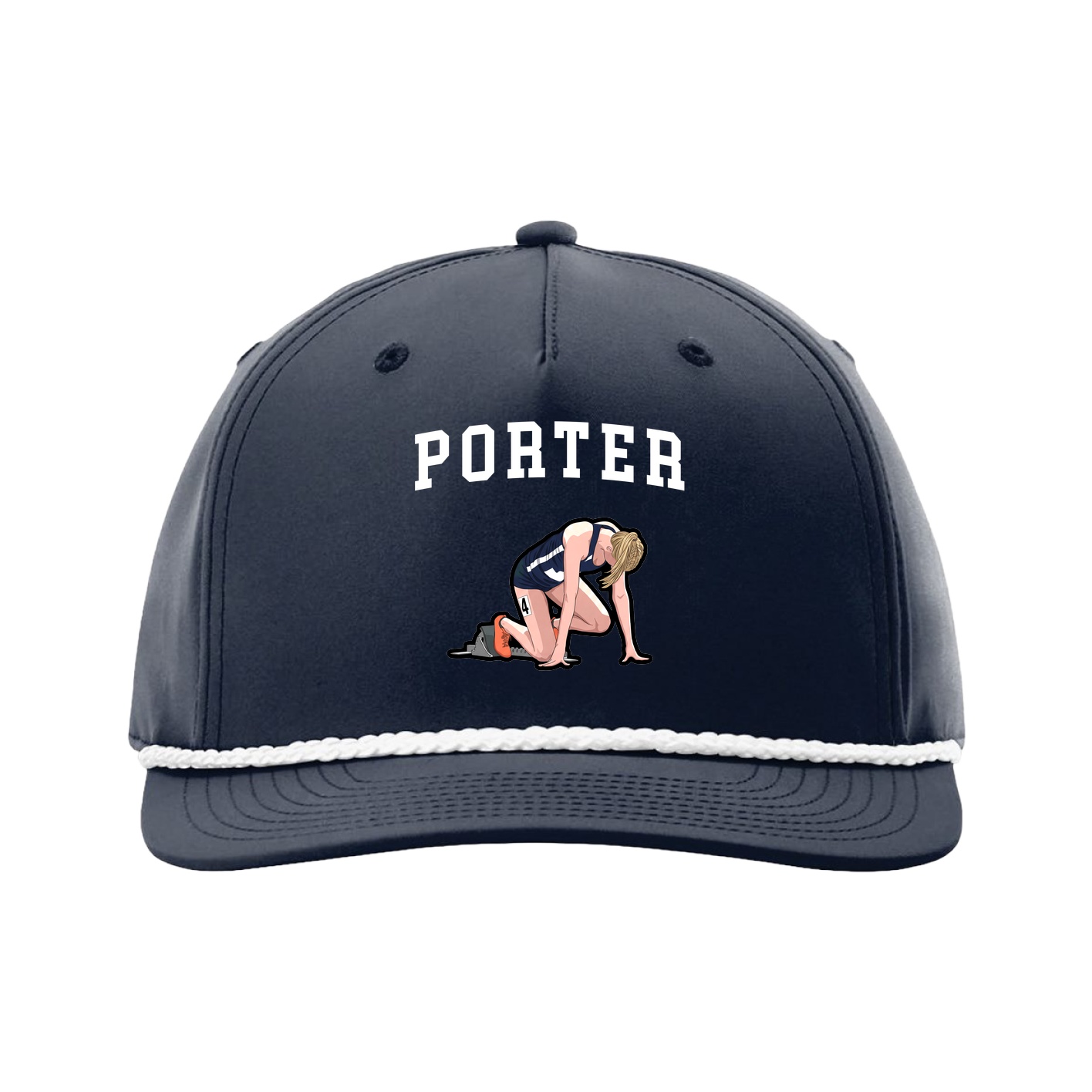 Five-Panel Classic Rope Cap — Shirsey in Navy