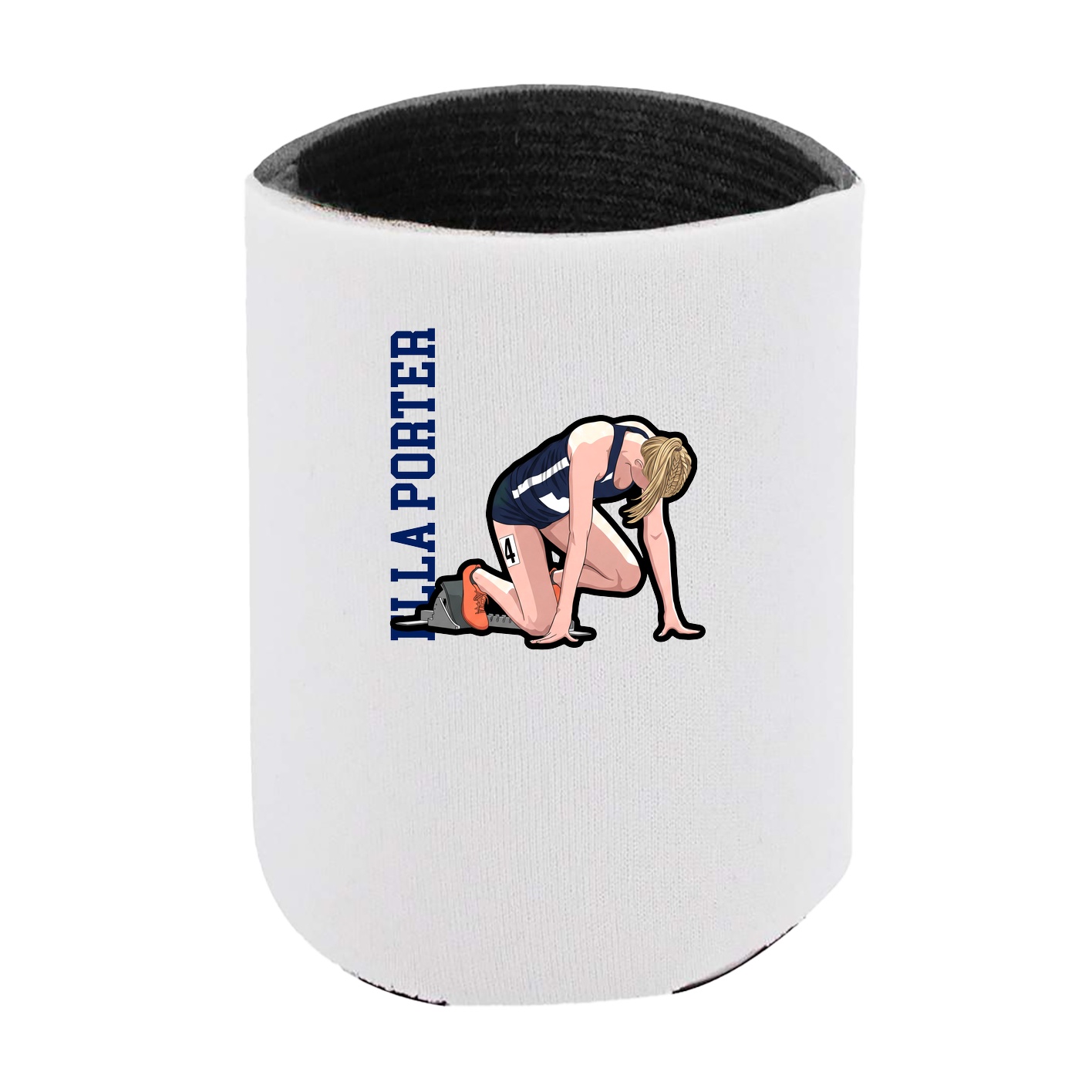 Can Holder — Name Vertical in White