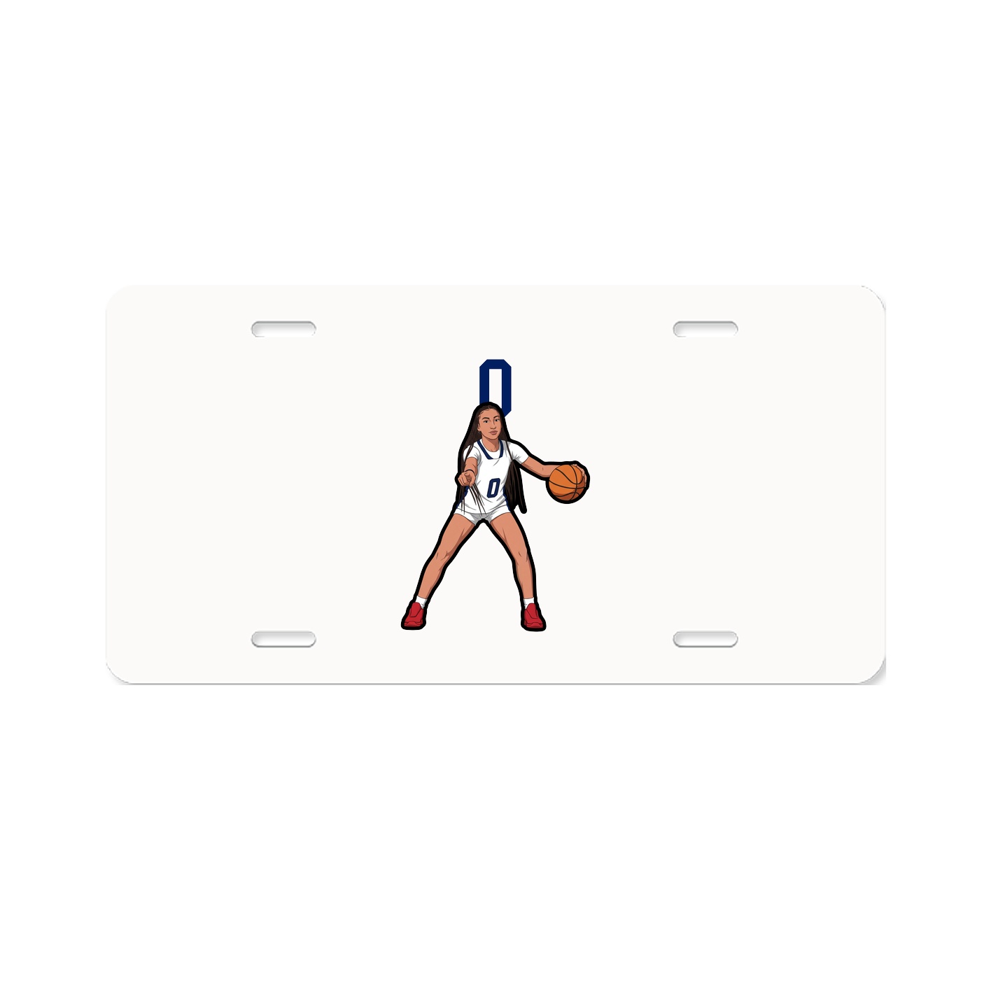 License Plate — Number Top in Classic