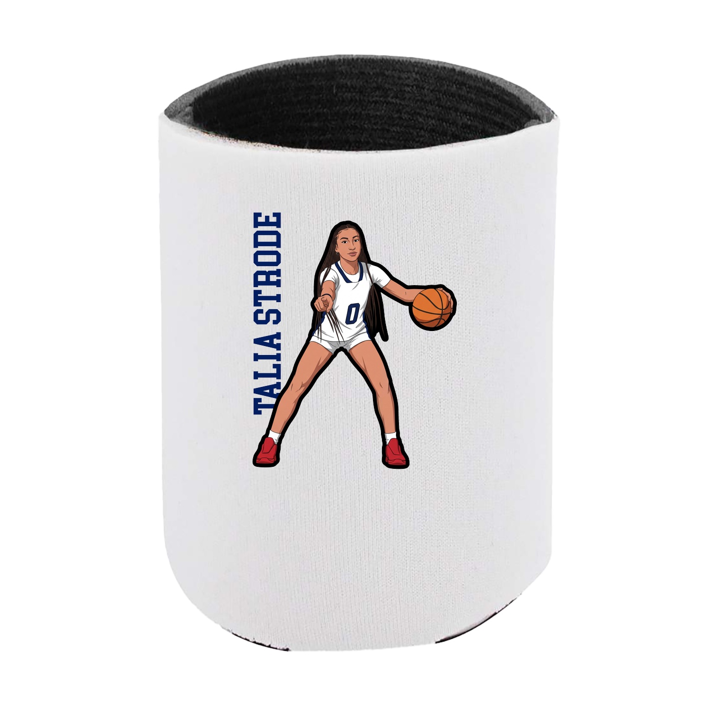 Can Holder — Name Vertical in White
