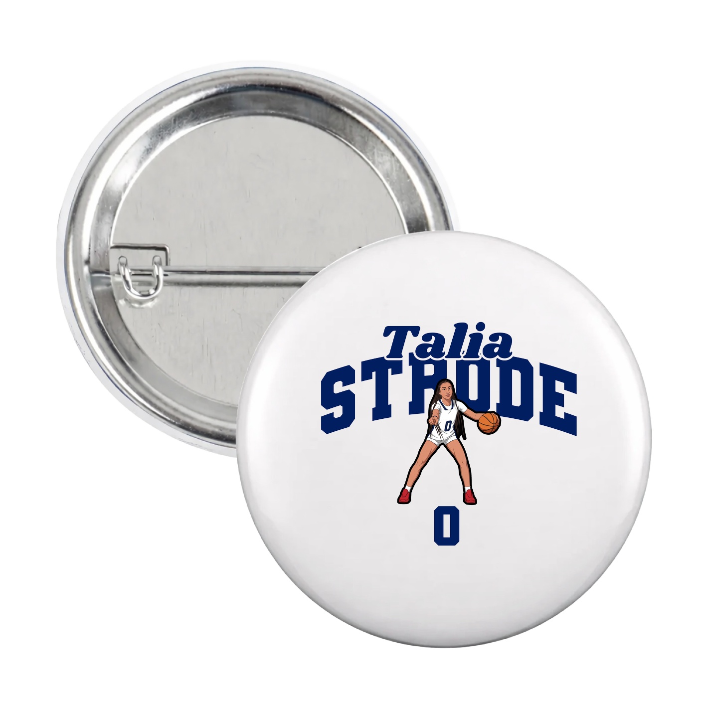 Game Day Button — Signature Arch in White