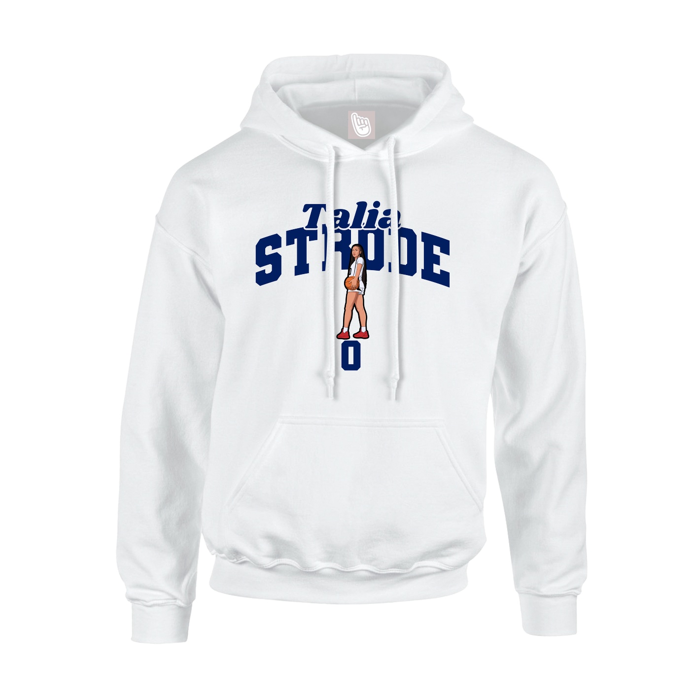 Hoodie — Signature Arch in White
