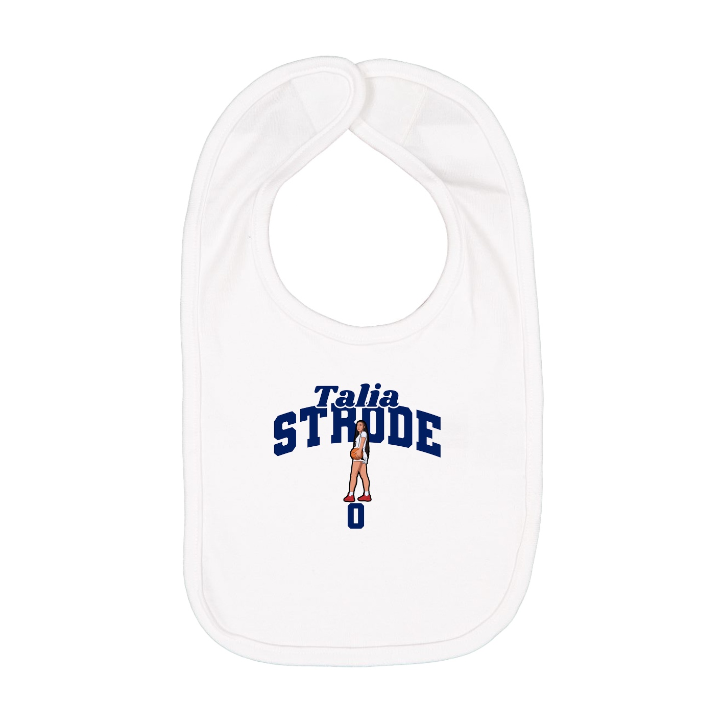 Infant Bib — Signature Arch in White