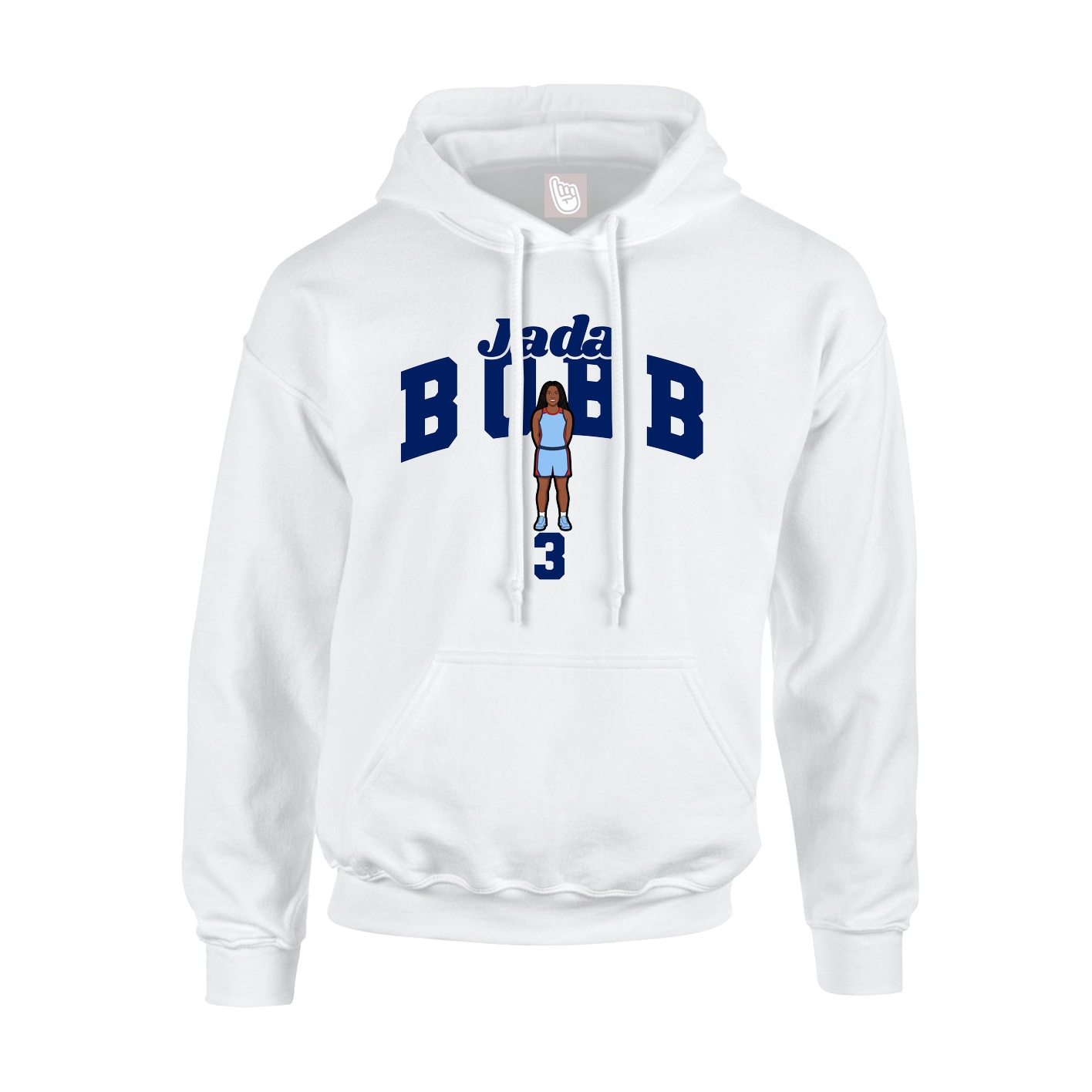 Hoodie — Signature Arch in White