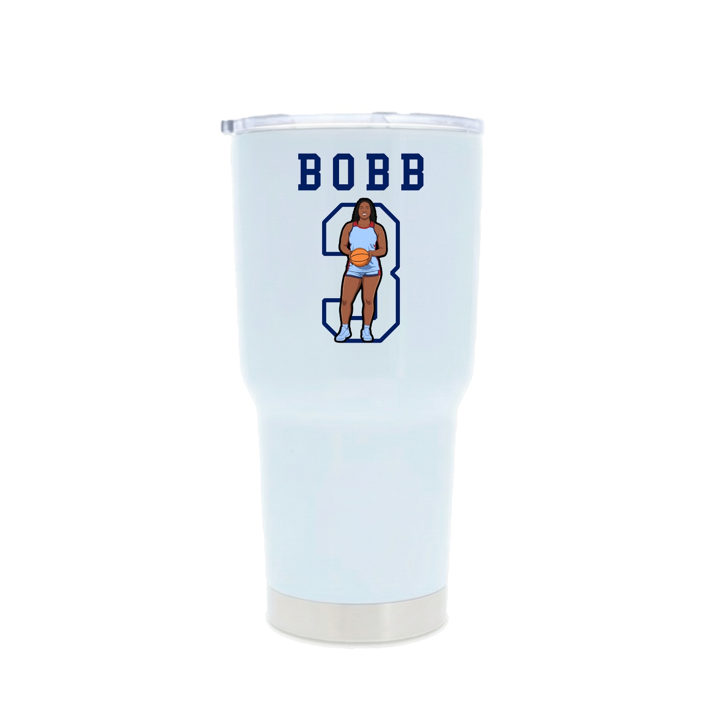 30oz Stainless Steel Tumbler — Shirsey in White