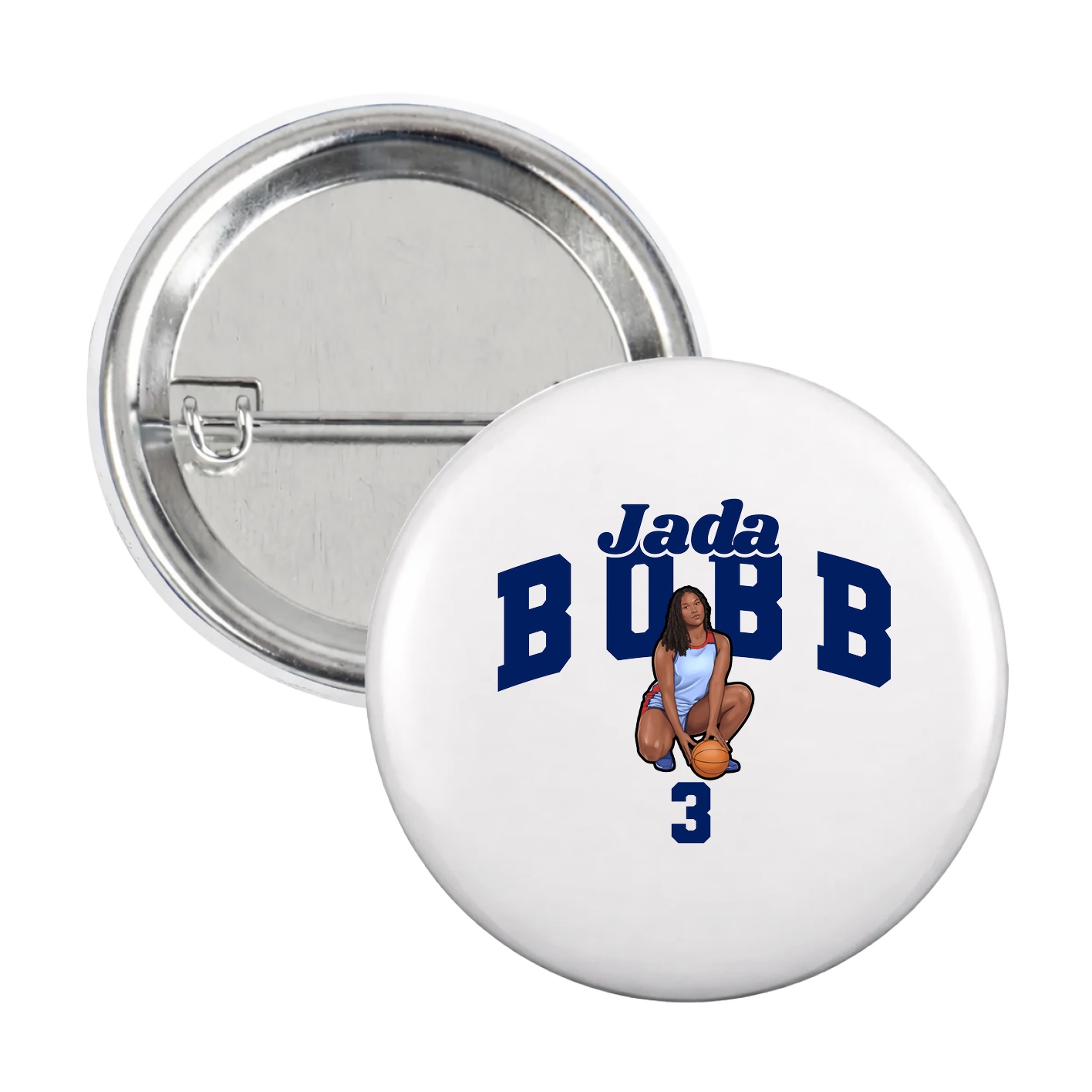 Game Day Button — Signature Arch in White