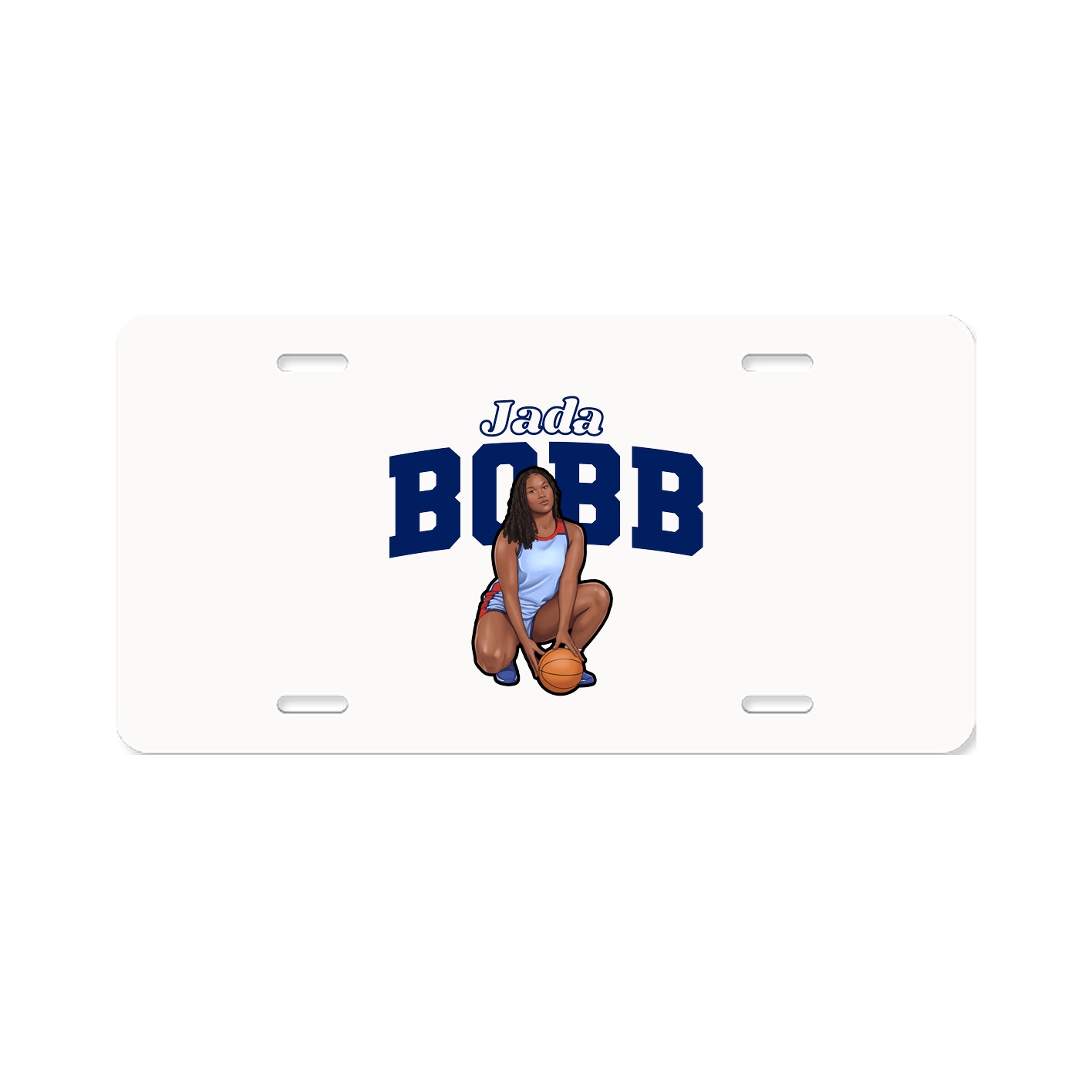 License Plate — Name Arch in Classic