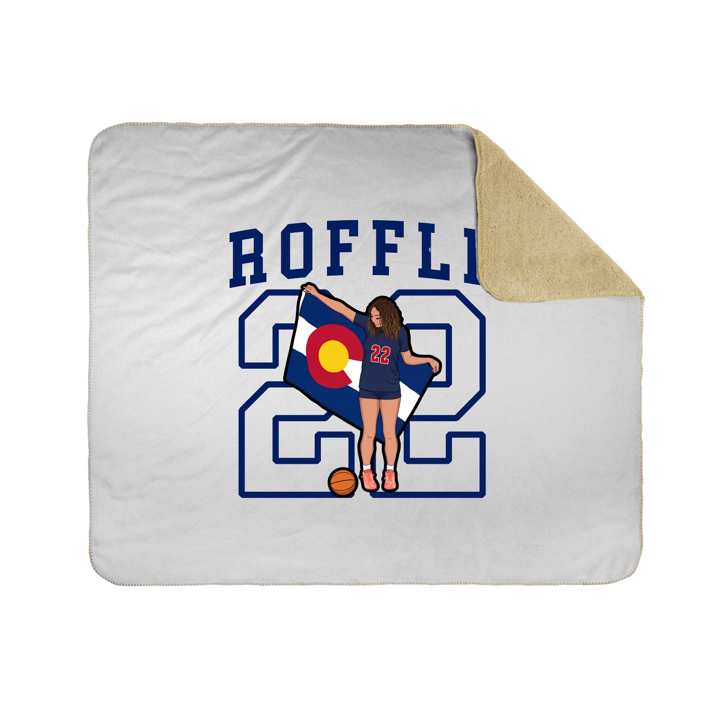 50x60 Sherpa Lined Throw Blanket