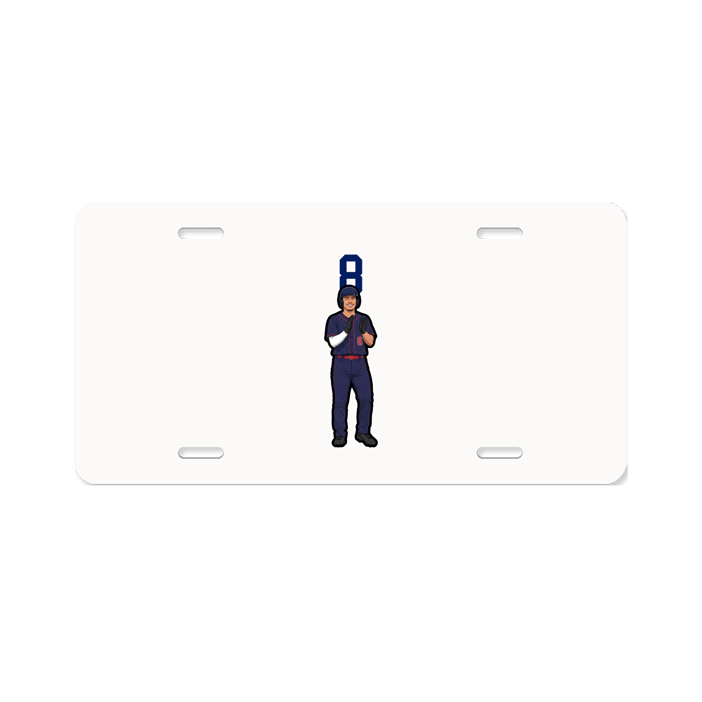 License Plate — Number Top in Classic