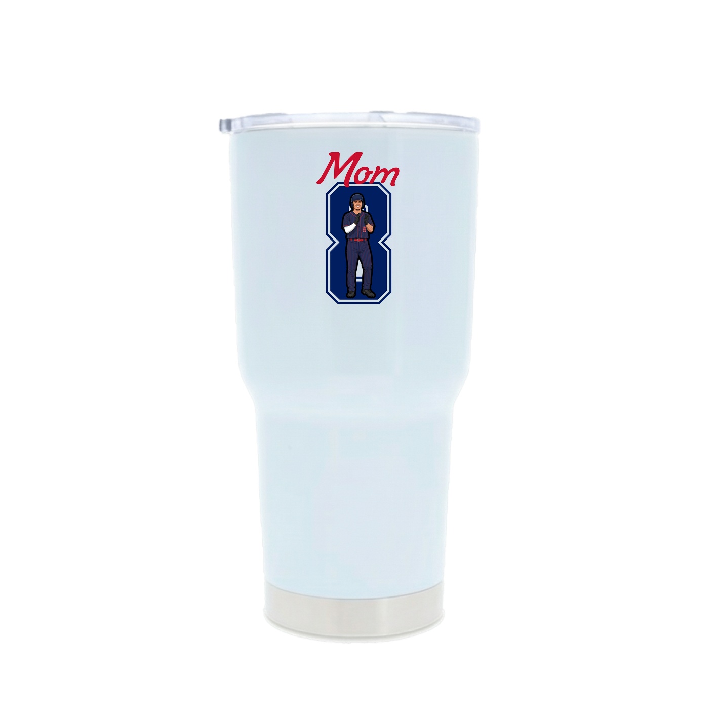 30oz Stainless Steel Tumbler — Mothers Day Shirsey in White