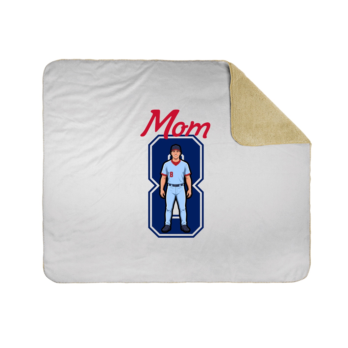Throw Blanket — Mothers Day Shirsey in White