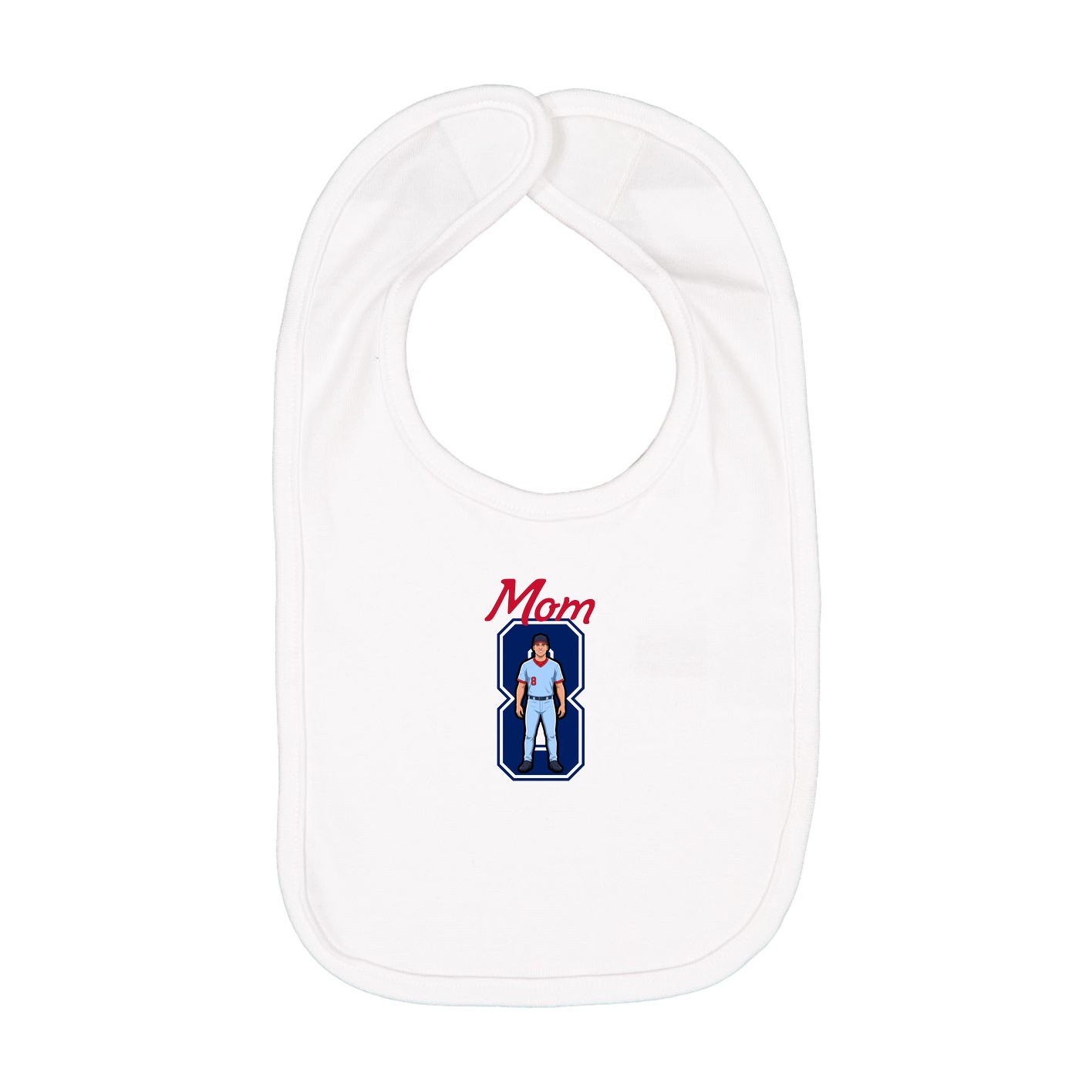 Infant Bib — Mothers Day Shirsey in White