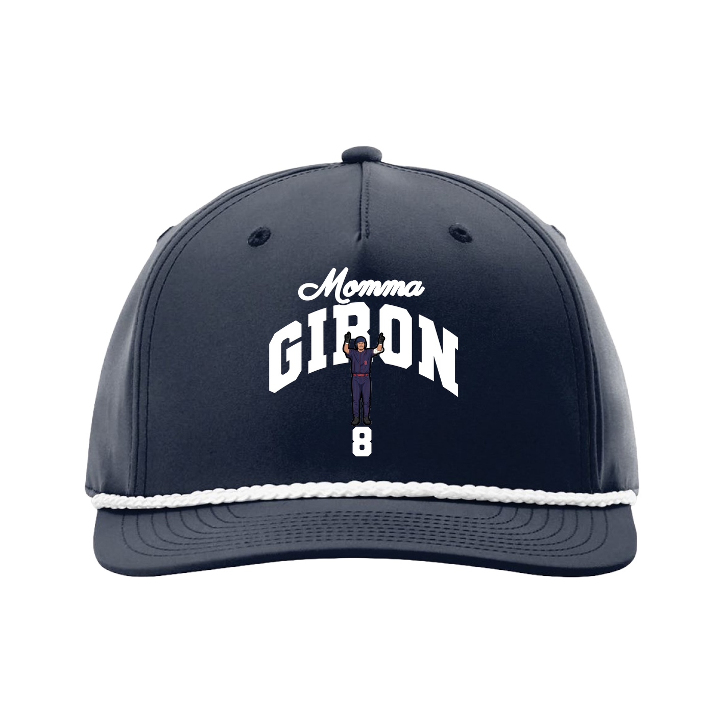 Five-Panel Classic Rope Cap — Mothers Day Arch in Navy