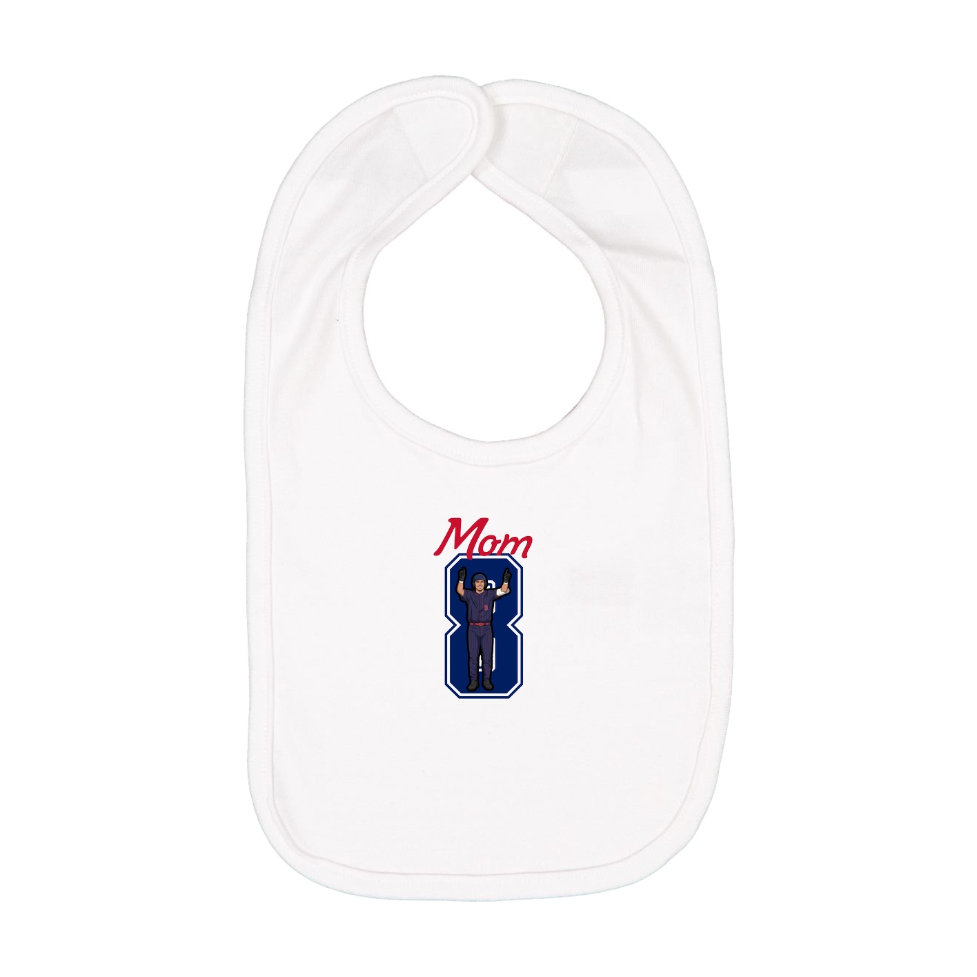 Infant Bib — Mothers Day Shirsey in White