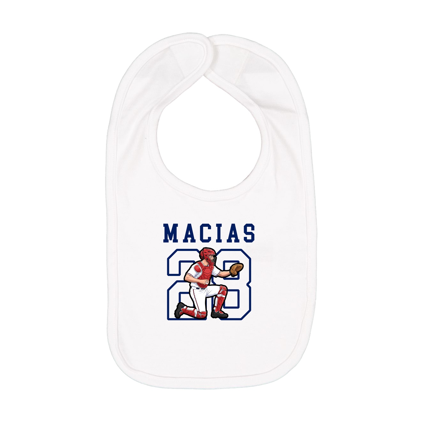 Infant Bib — Shirsey in White
