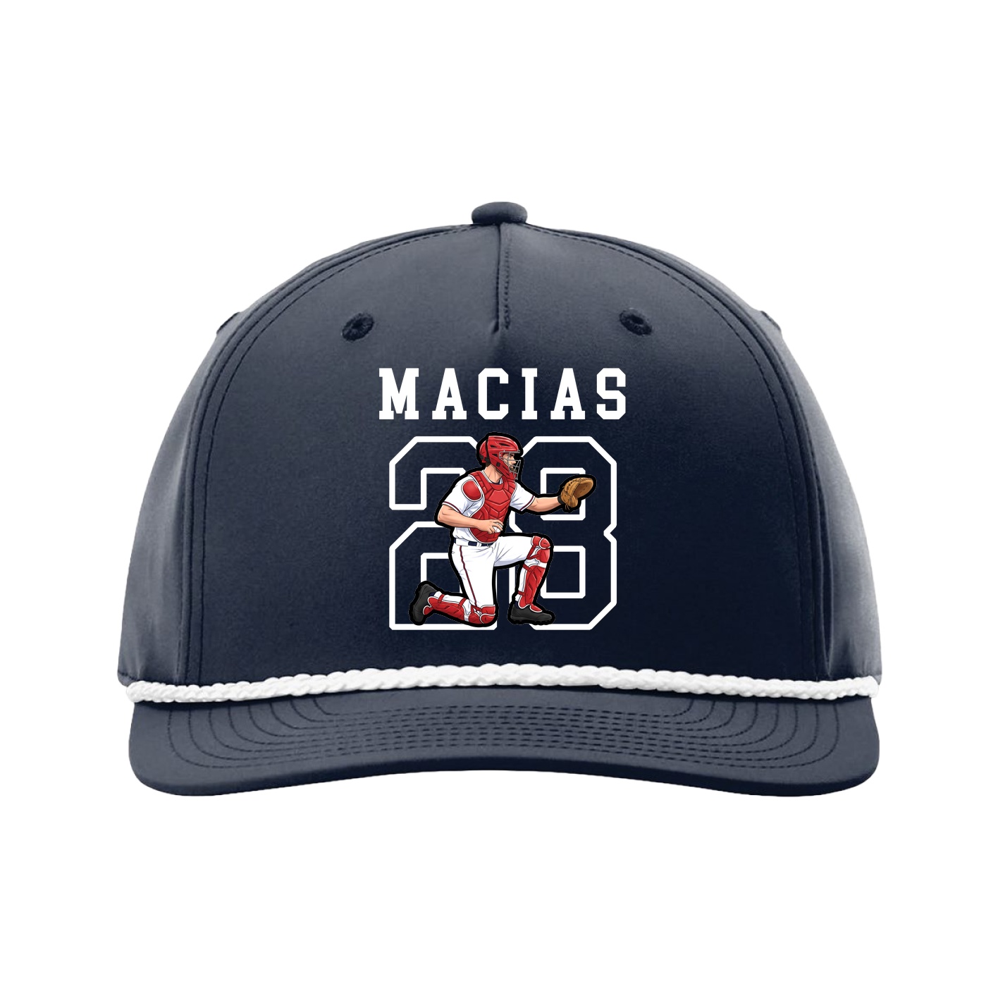 Five-Panel Classic Rope Cap — Shirsey in Navy