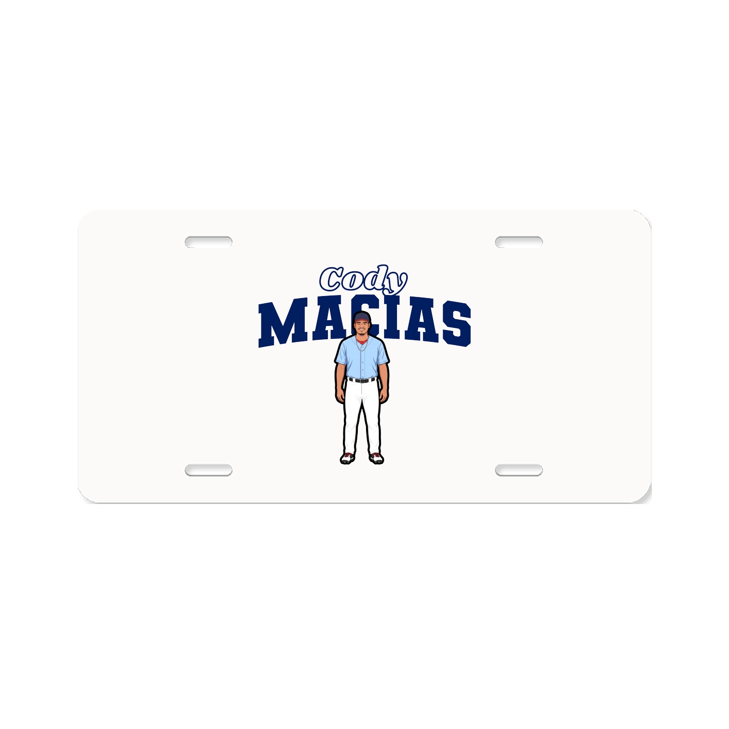 License Plate — Name Arch in Classic