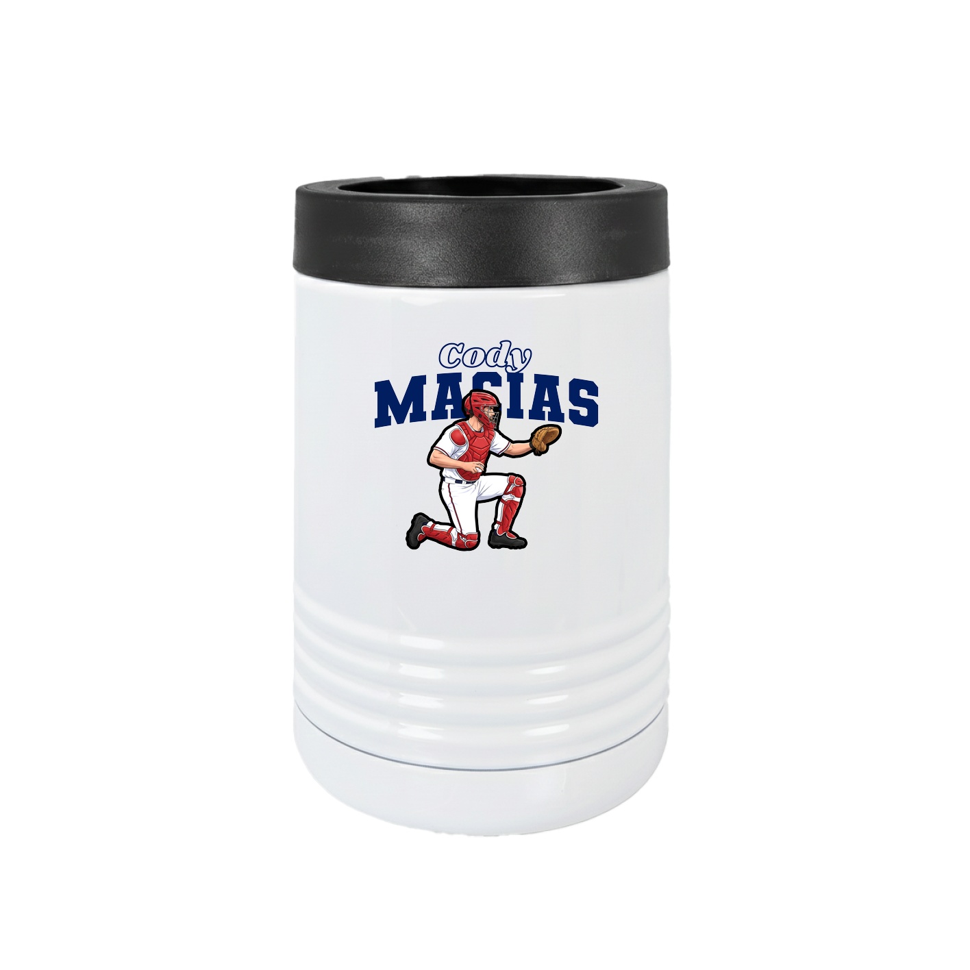 Beverage Holder — Name Arch in White