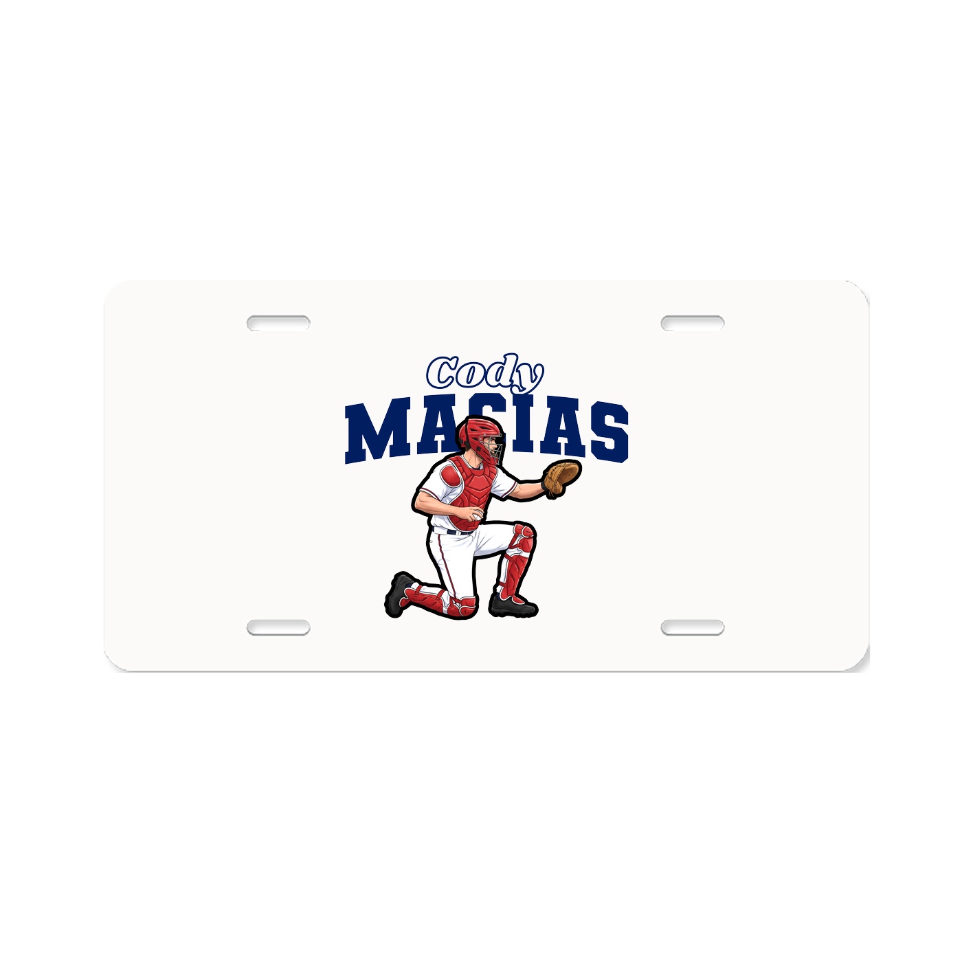 License Plate — Name Arch in Classic