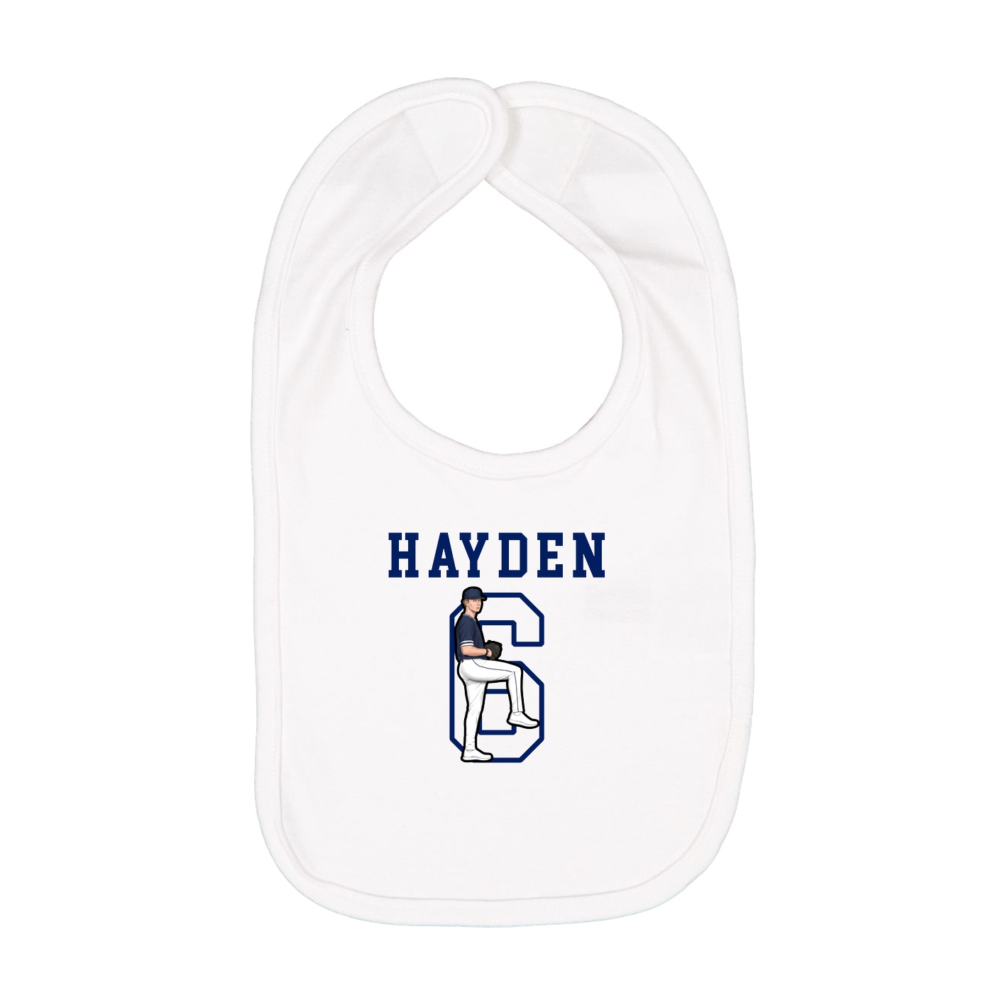 Infant Bib — Shirsey in White