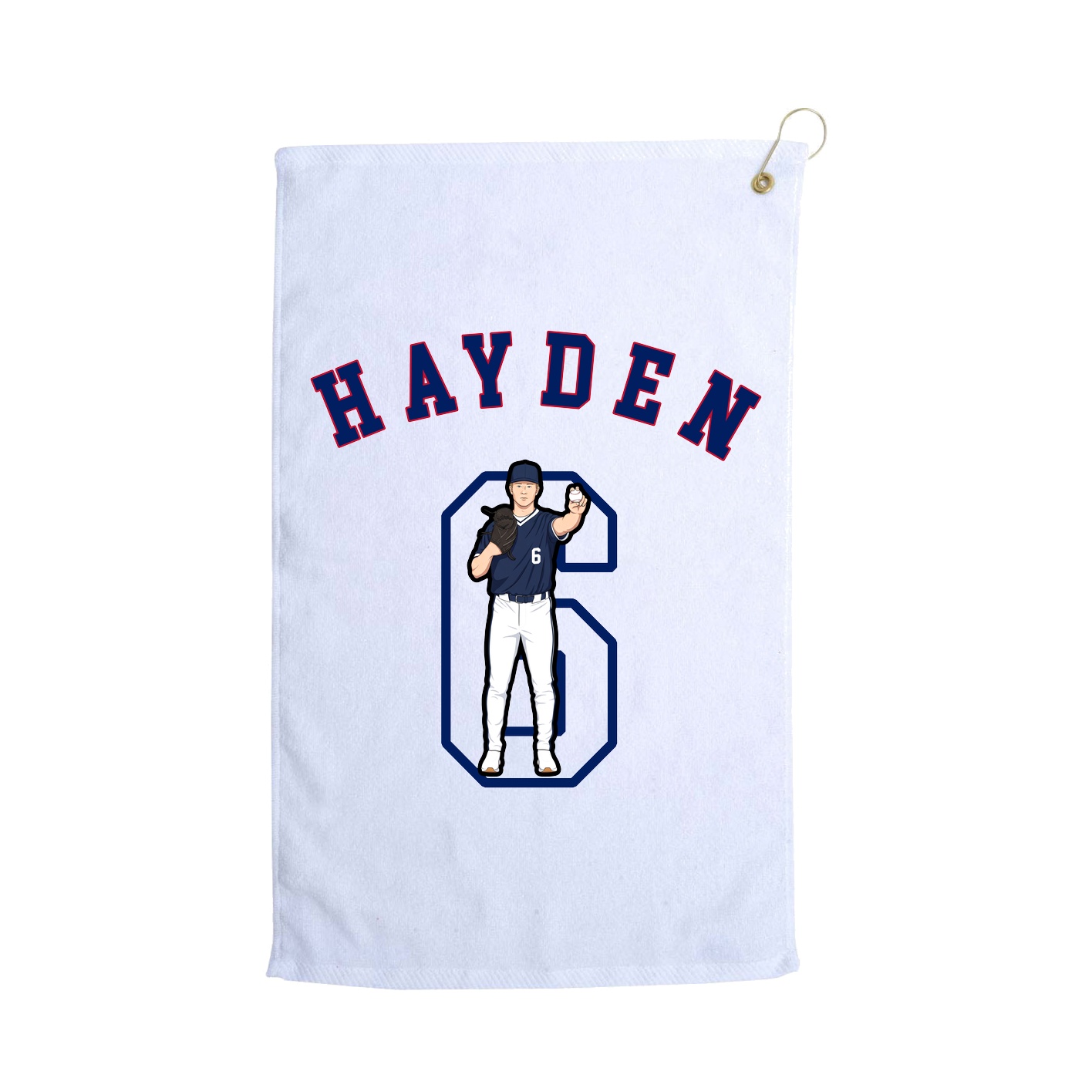 Golf Towel — Shirsey Arch in White