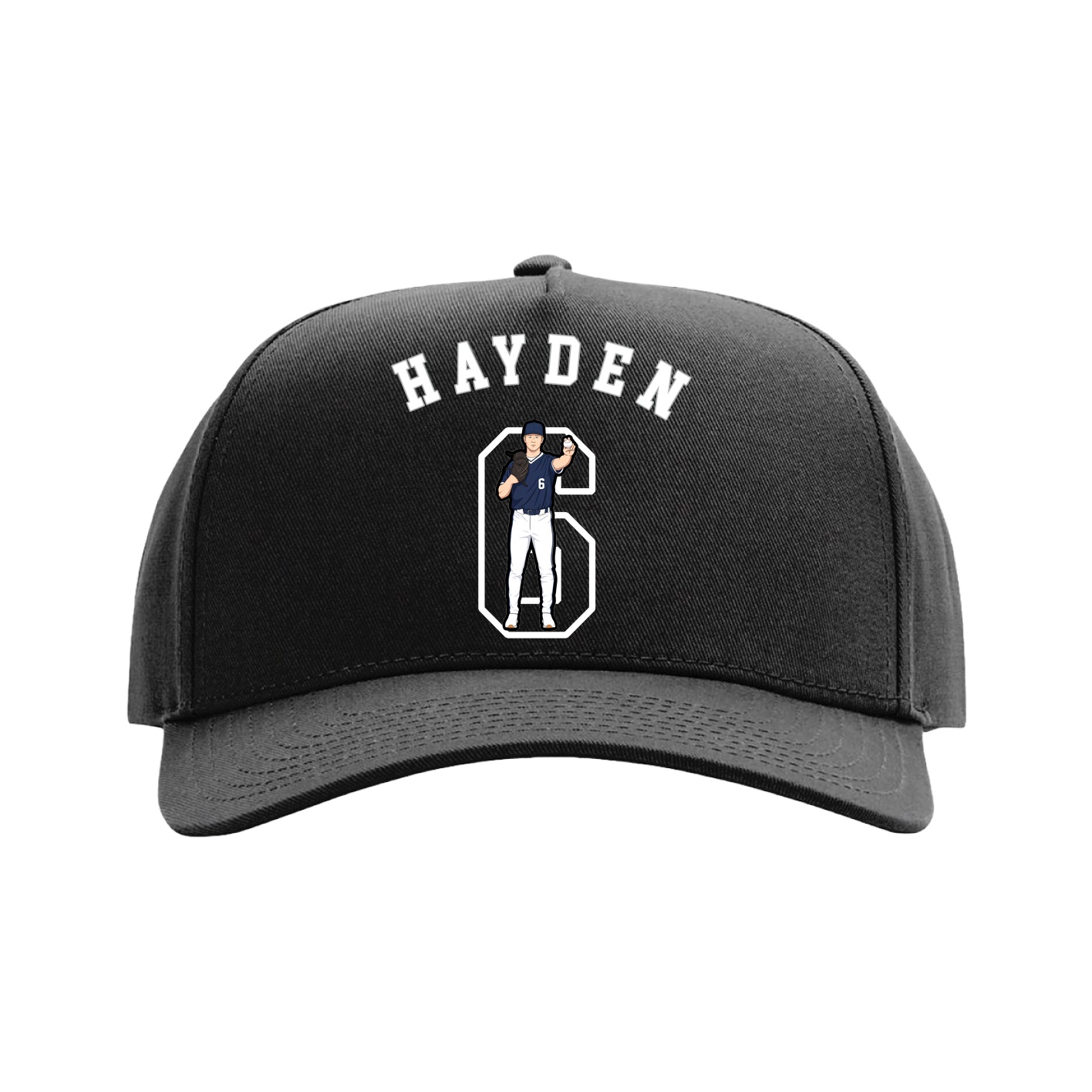 Full Fabric Five-Panel Champ Cap