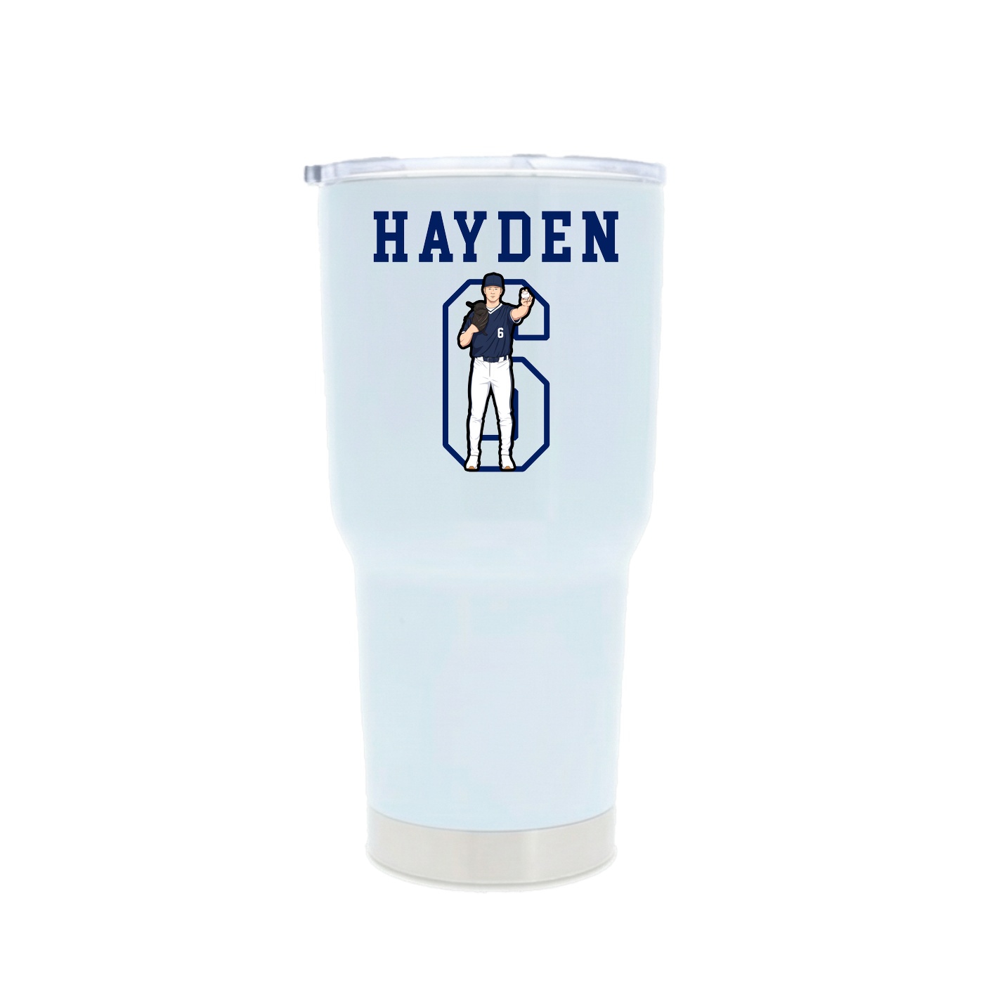 30oz Stainless Steel Tumbler — Shirsey in White