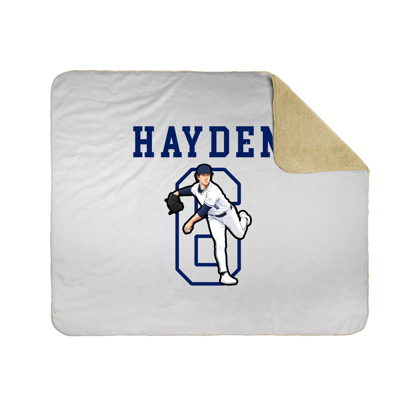 Throw Blanket — Shirsey in White