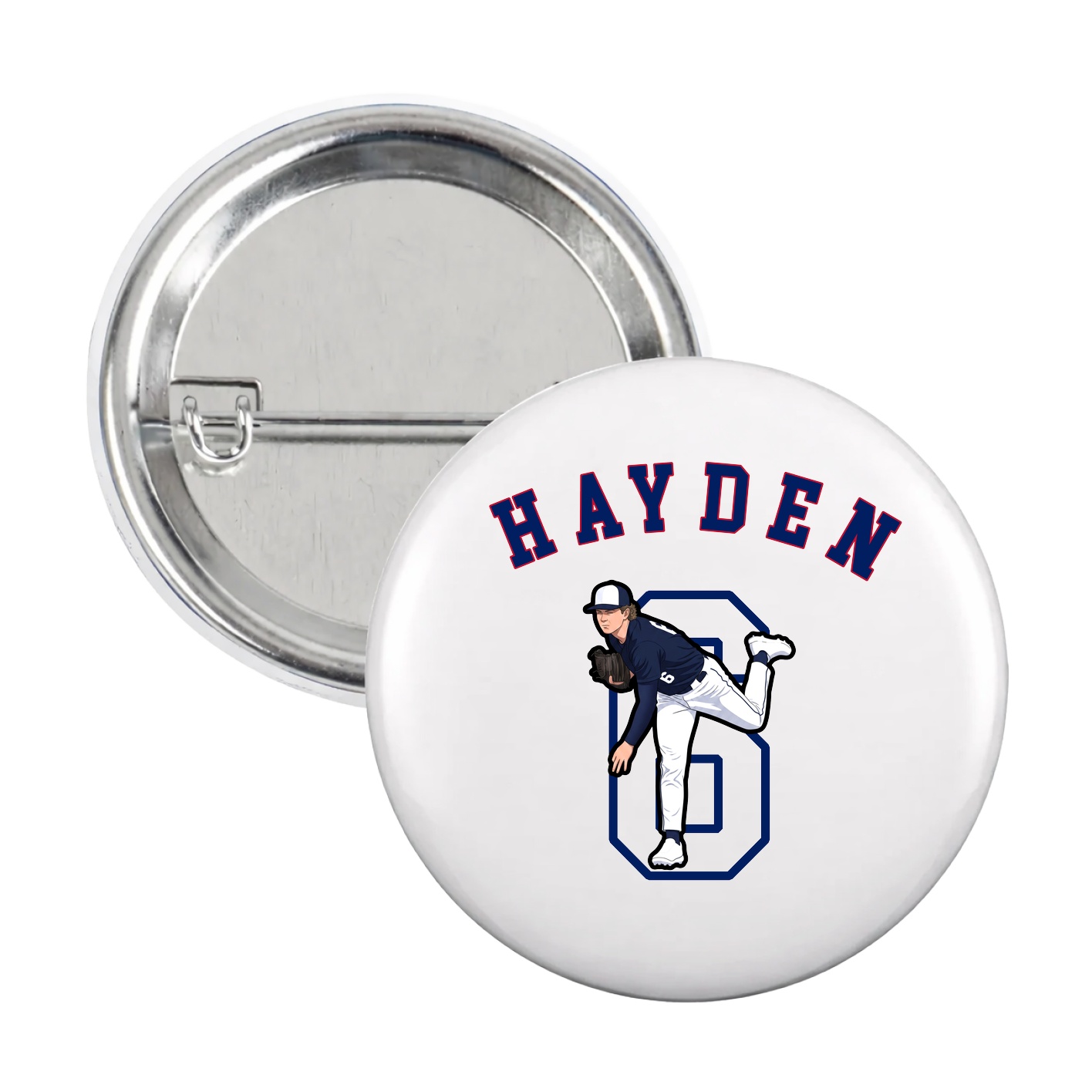 Game Day Button — Shirsey Arch in White