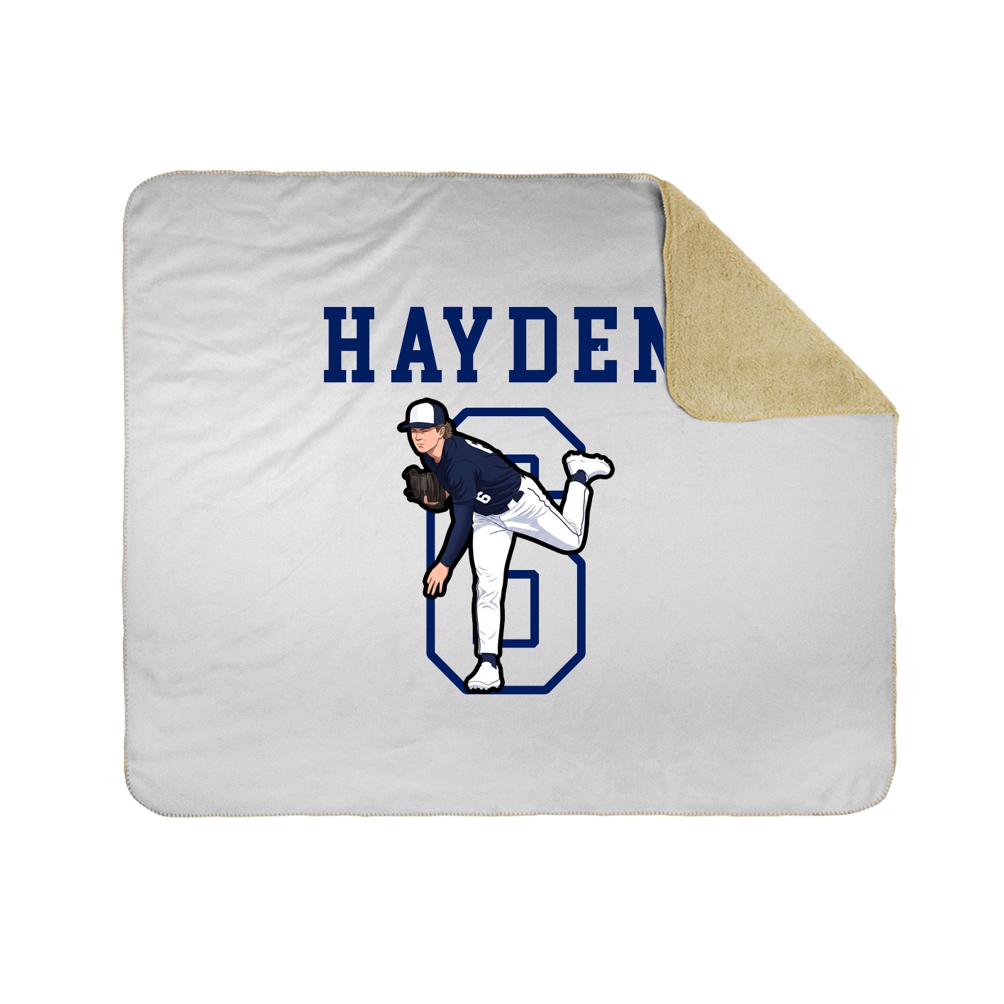Throw Blanket — Shirsey in White