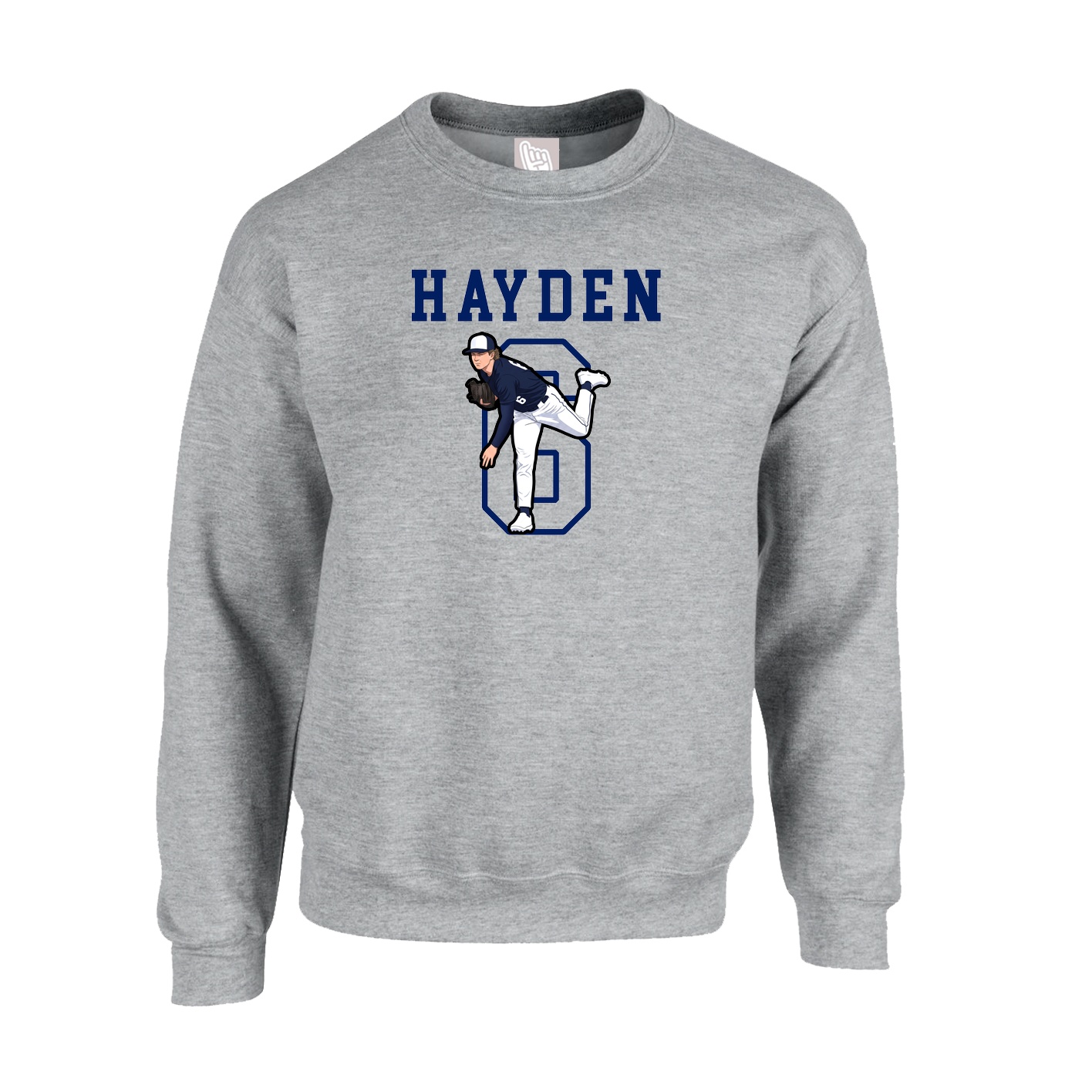 Fleece Crew — Shirsey in Grey