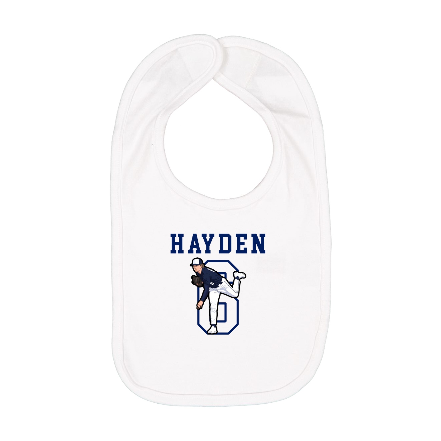 Infant Bib — Shirsey in White