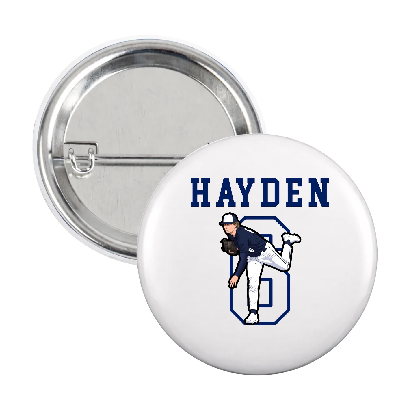 Game Day Button — Shirsey in White