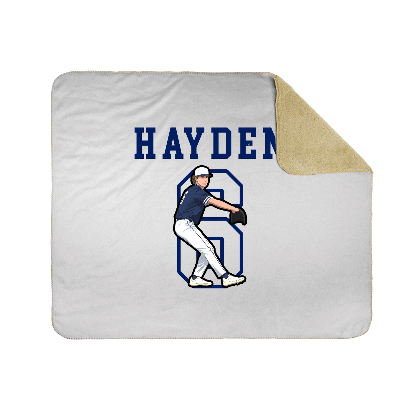 Throw Blanket — Shirsey in White