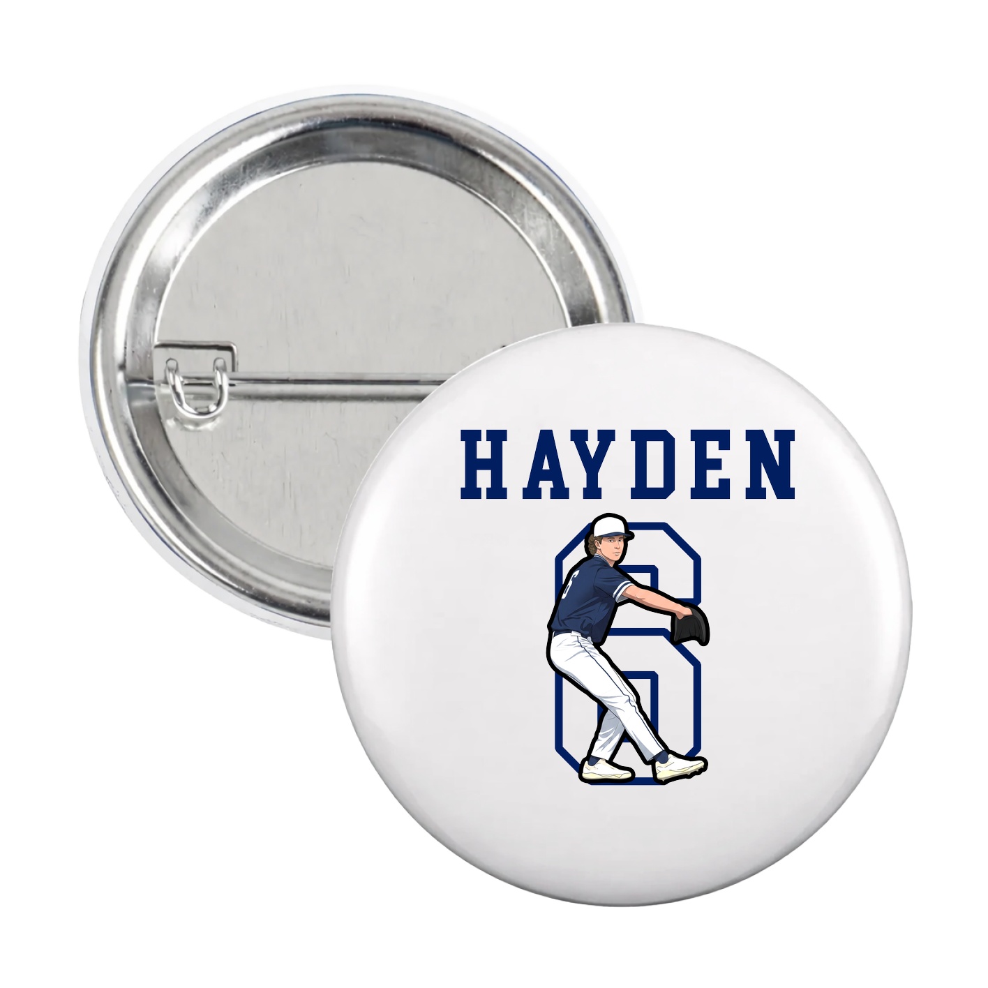 Game Day Button — Shirsey in White