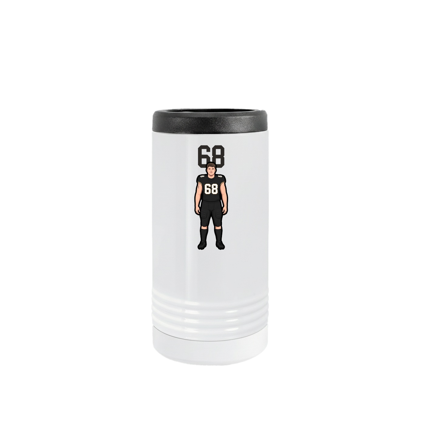 Slim Beverage Holder — Number Top in White