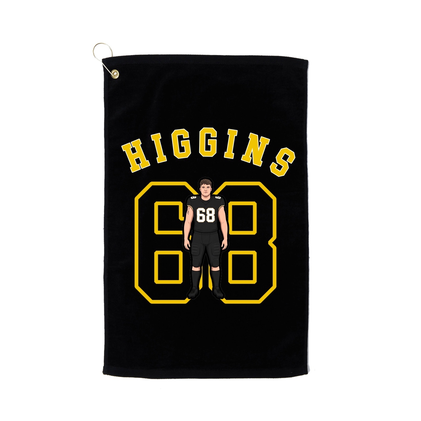 Golf Towel — Shirsey Arch in Black