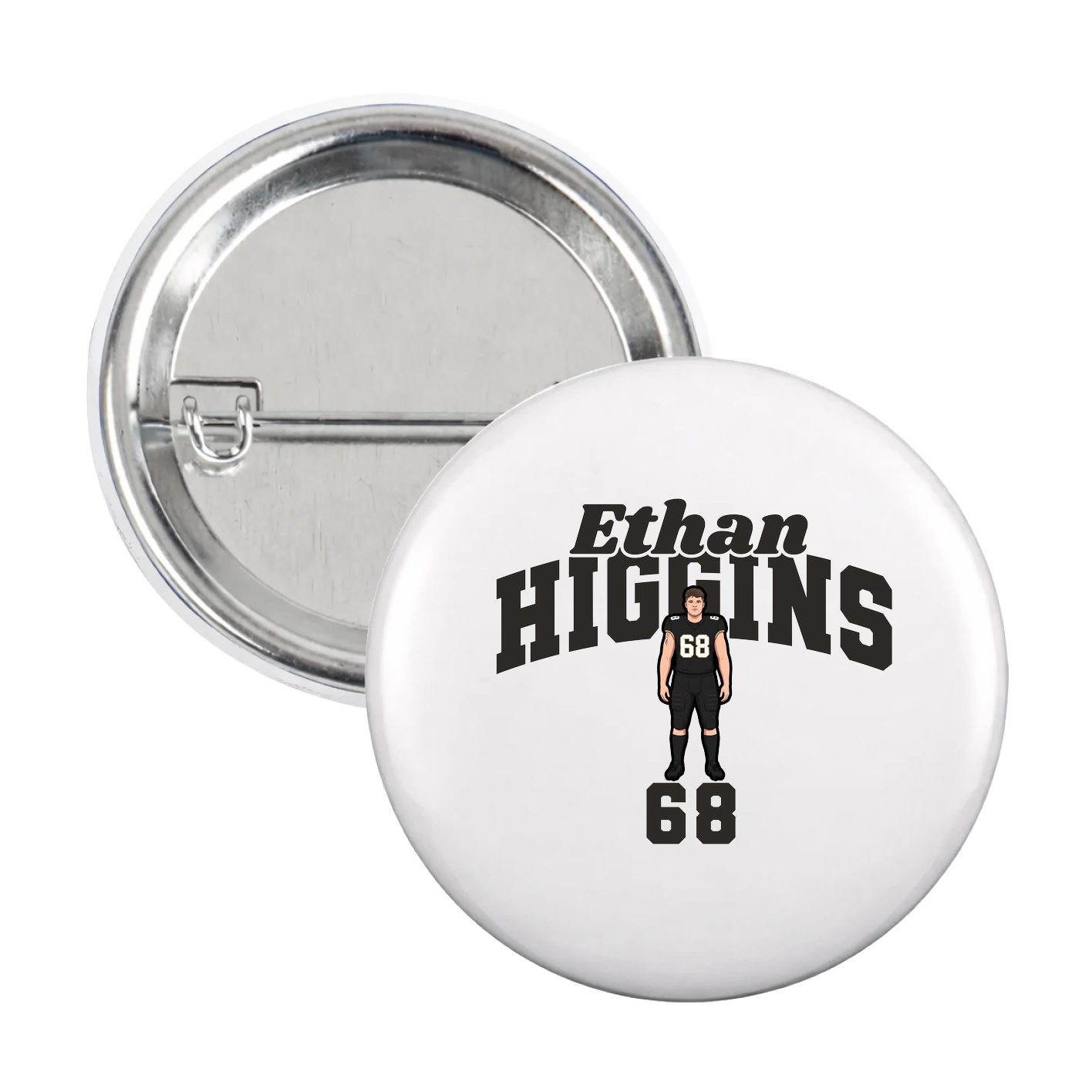 Game Day Button — Signature Arch in White