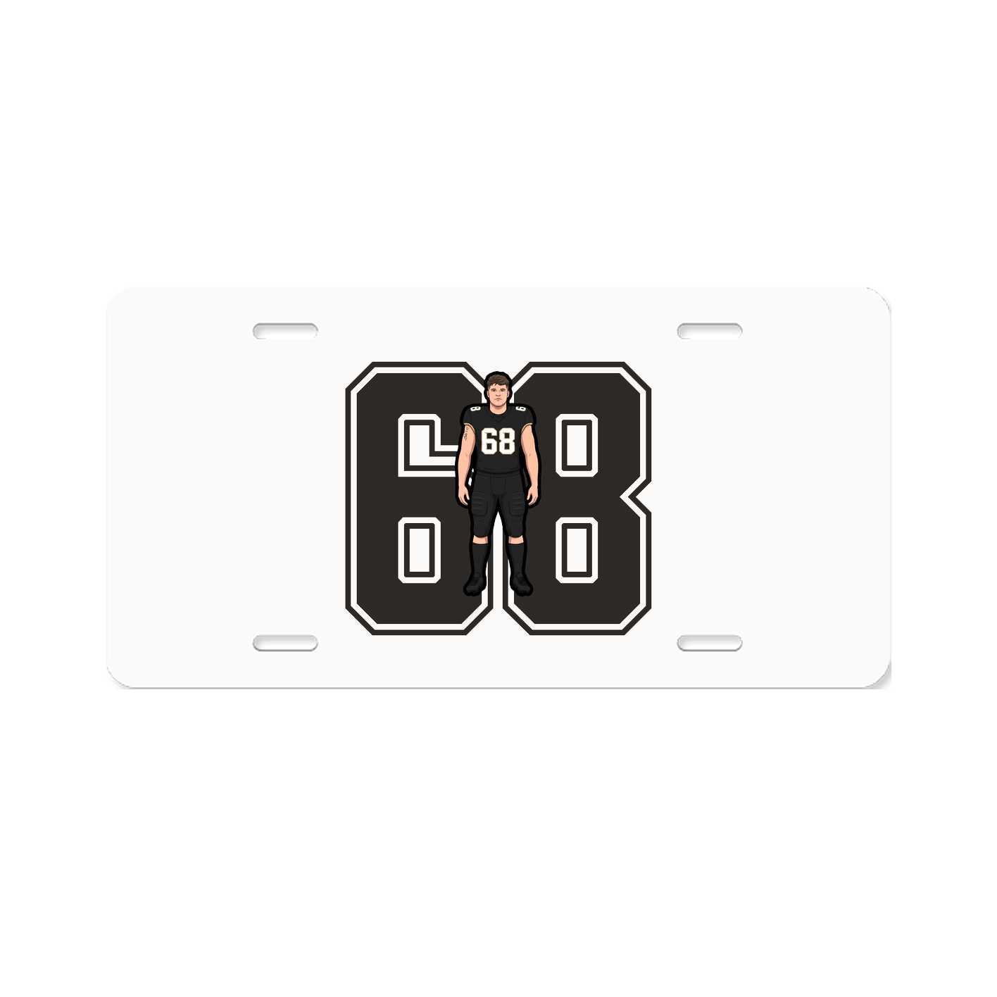 License Plate — Number in Classic
