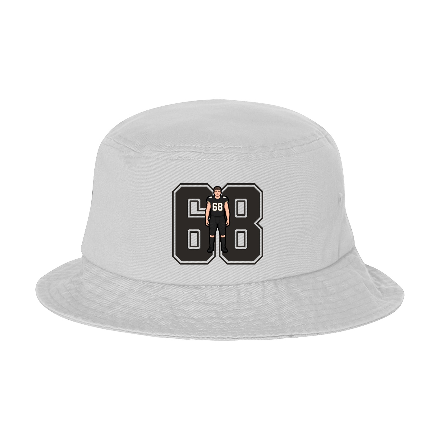 Bucket Cap — Number in White