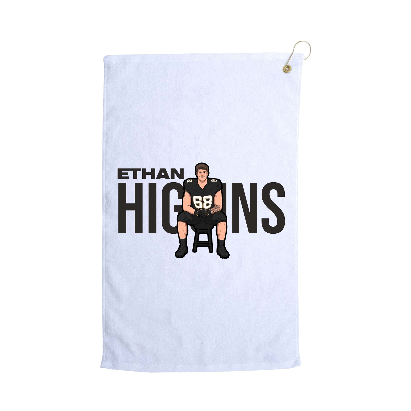 Golf Towel — Player Name in White