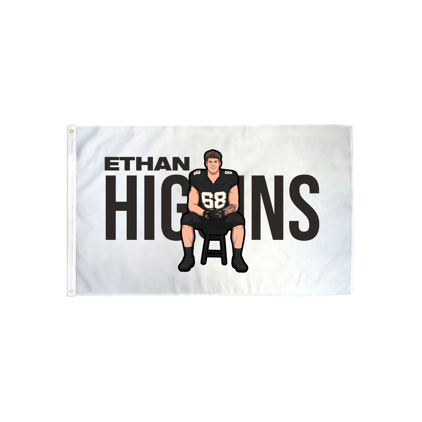3x5 Flag — Player Name in Classic