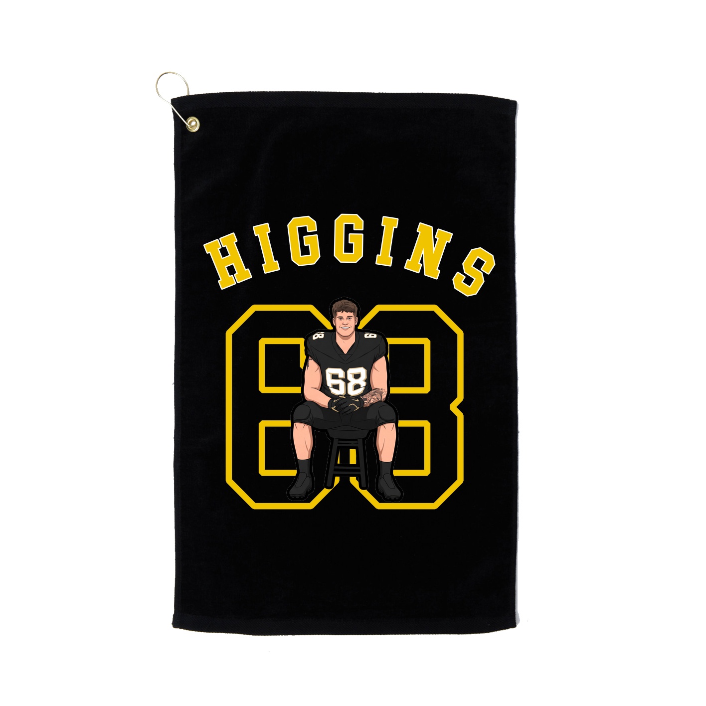 Golf Towel — Shirsey Arch in Black