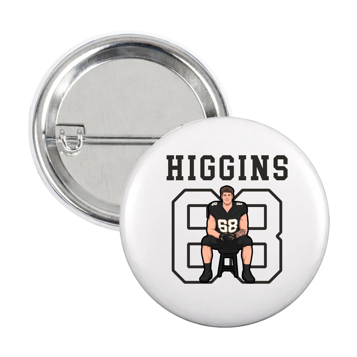 Game Day Button — Shirsey in White